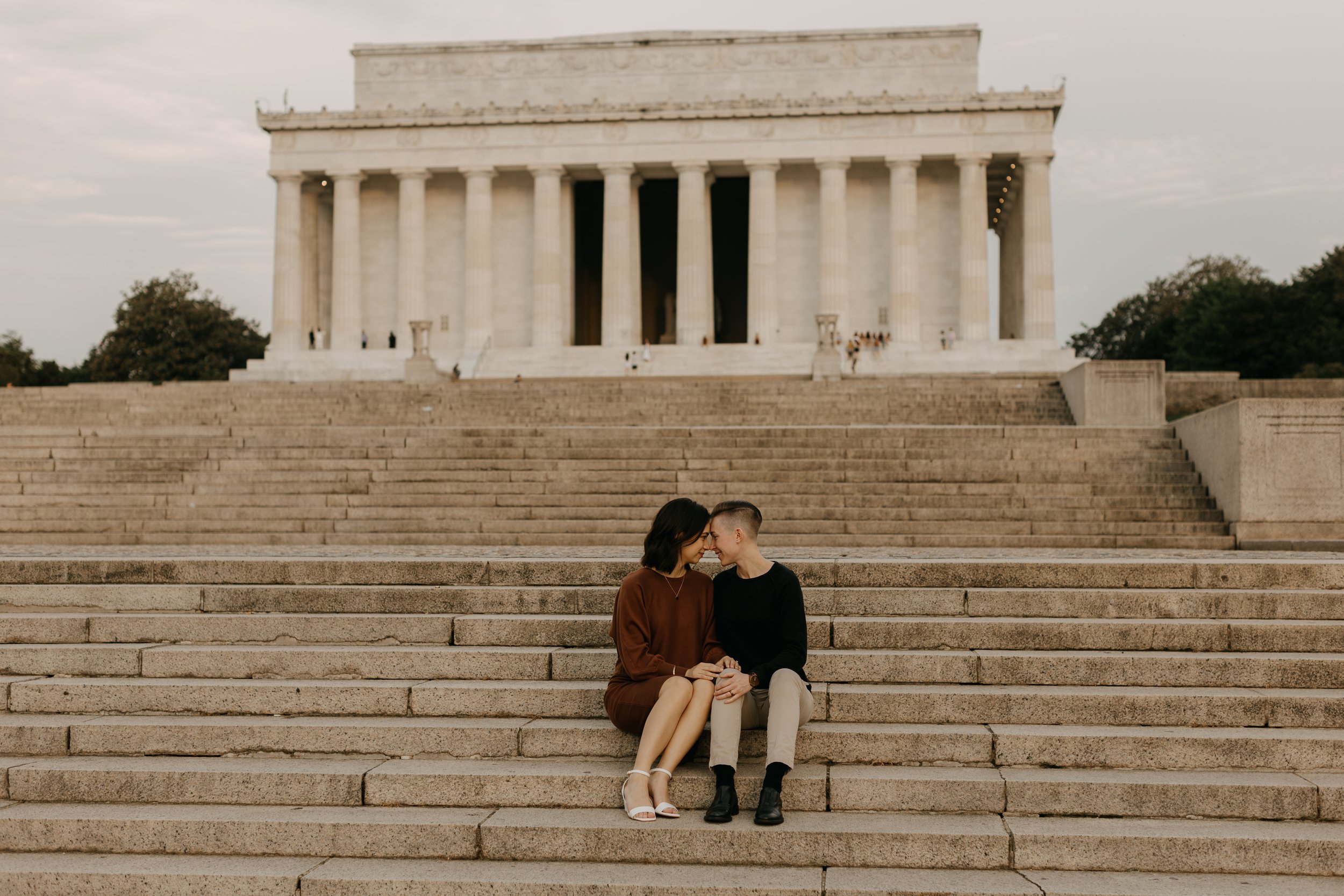LGBTQIA+ Lincoln Memorial Engagement 