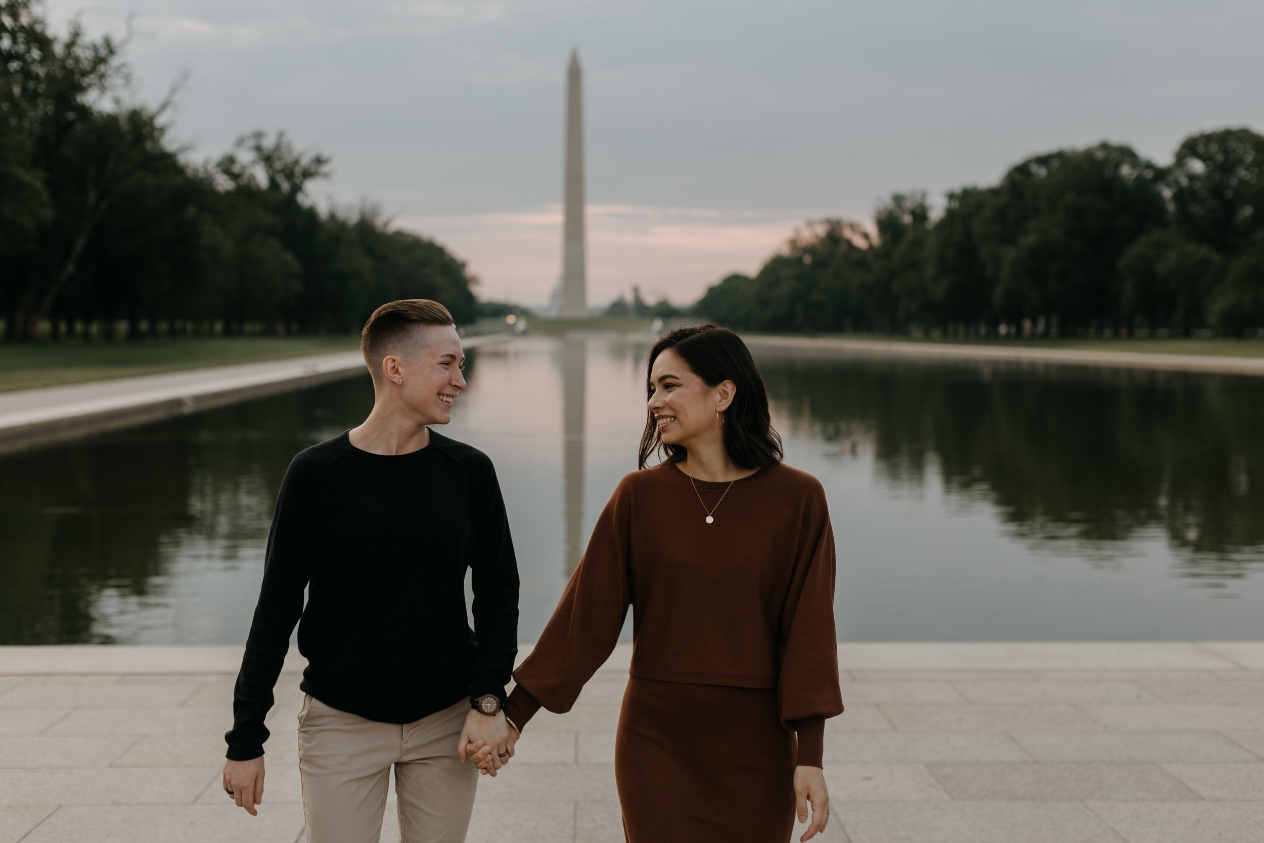 LGBTQIA+ Lincoln Memorial Engagement 