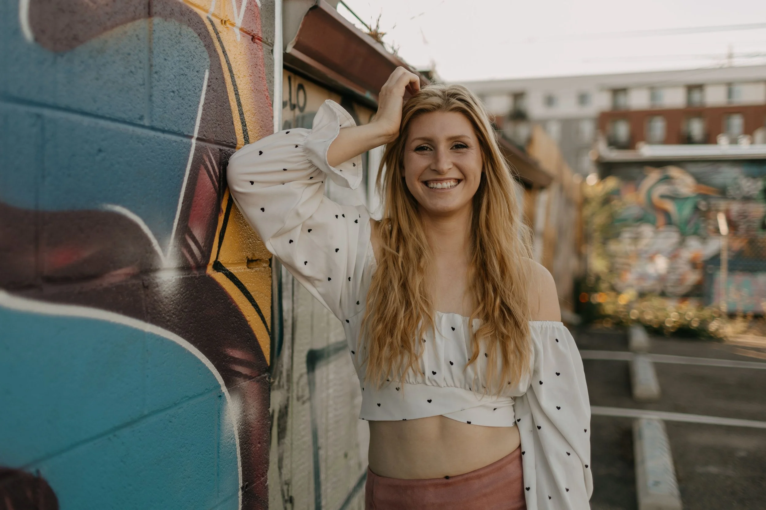RiNo Art District Senior Portraits in Denver, Colorado | Faith
