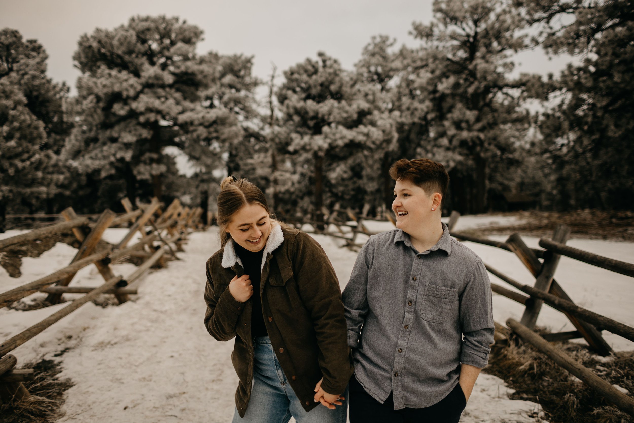 Lookout Mountain Park Surprise Proposal Golden Colorado Photos