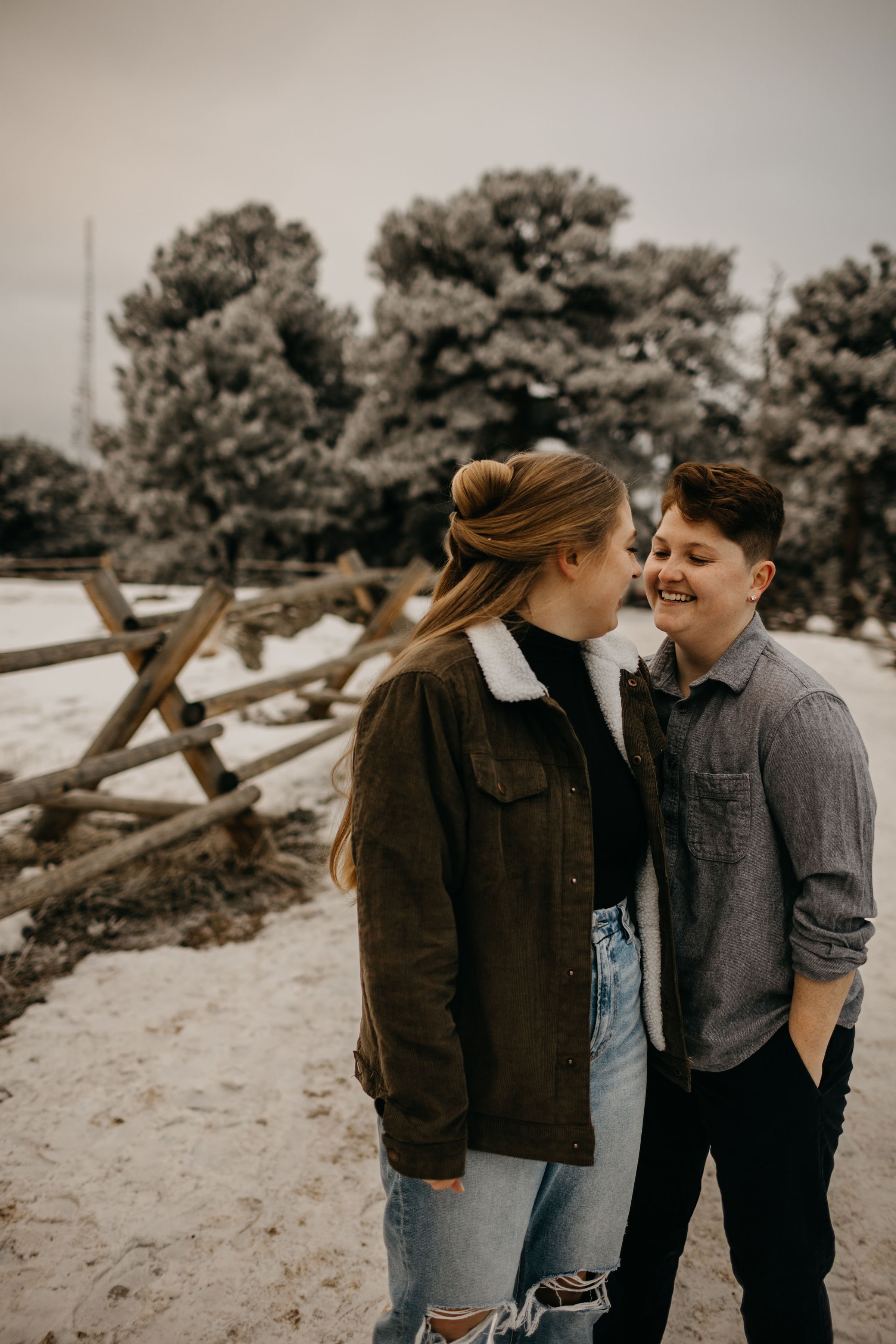 Lookout Mountain Park Surprise Proposal Golden Colorado Photos