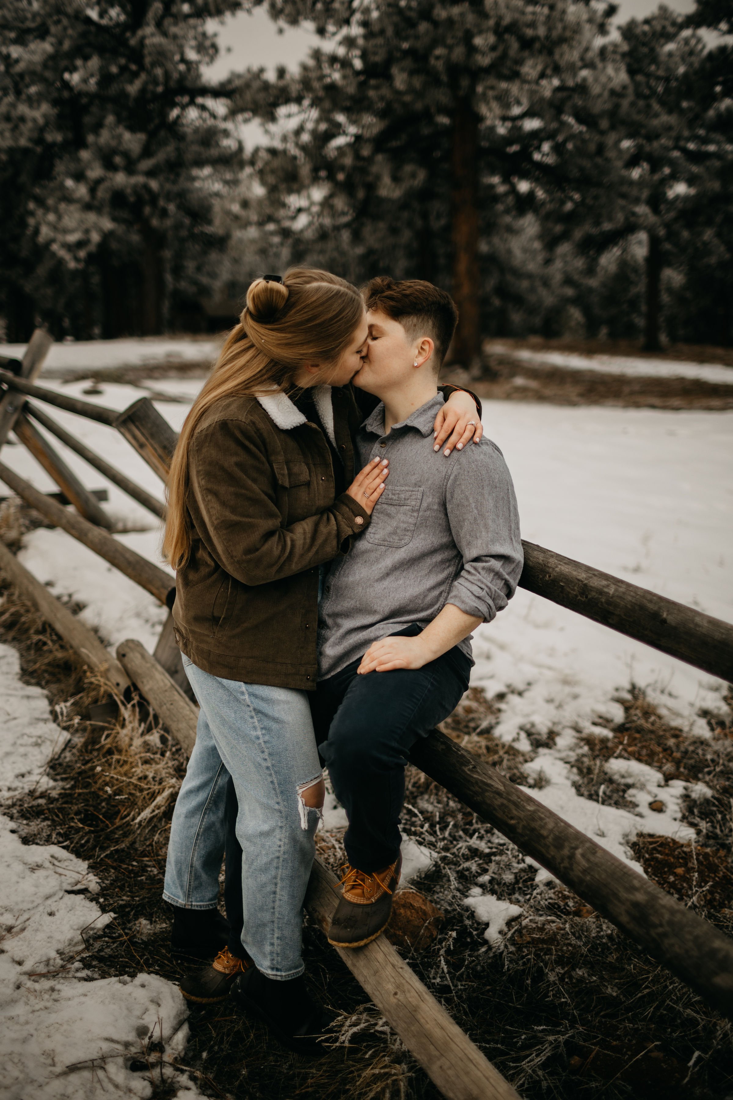 Lookout Mountain Park Surprise Proposal Golden Colorado Photos