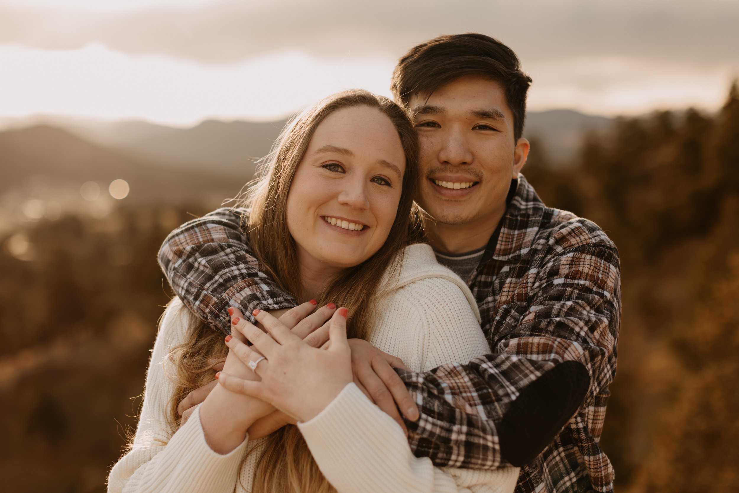 Surprise Proposal Photos Mount Falcon West Indian Hills, Colorado