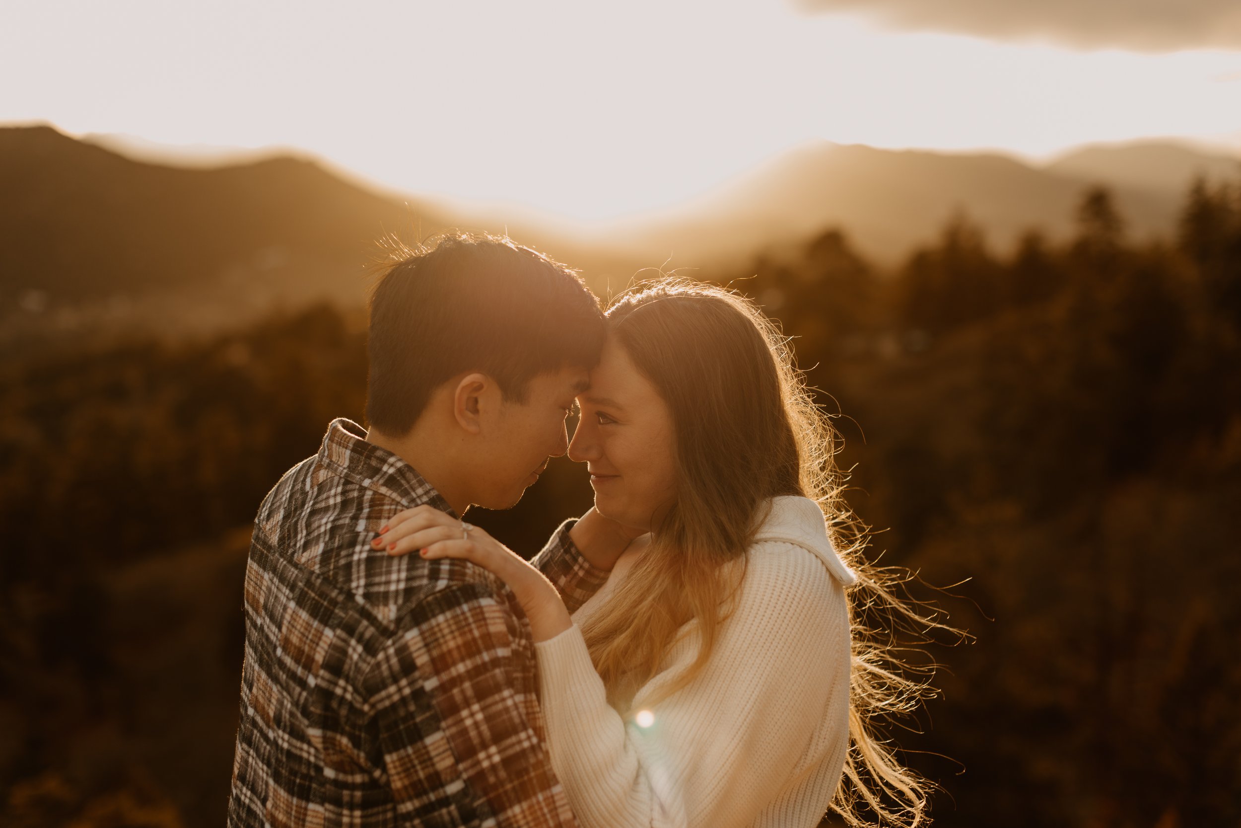 Surprise Proposal Photos Mount Falcon West Indian Hills, Colorado