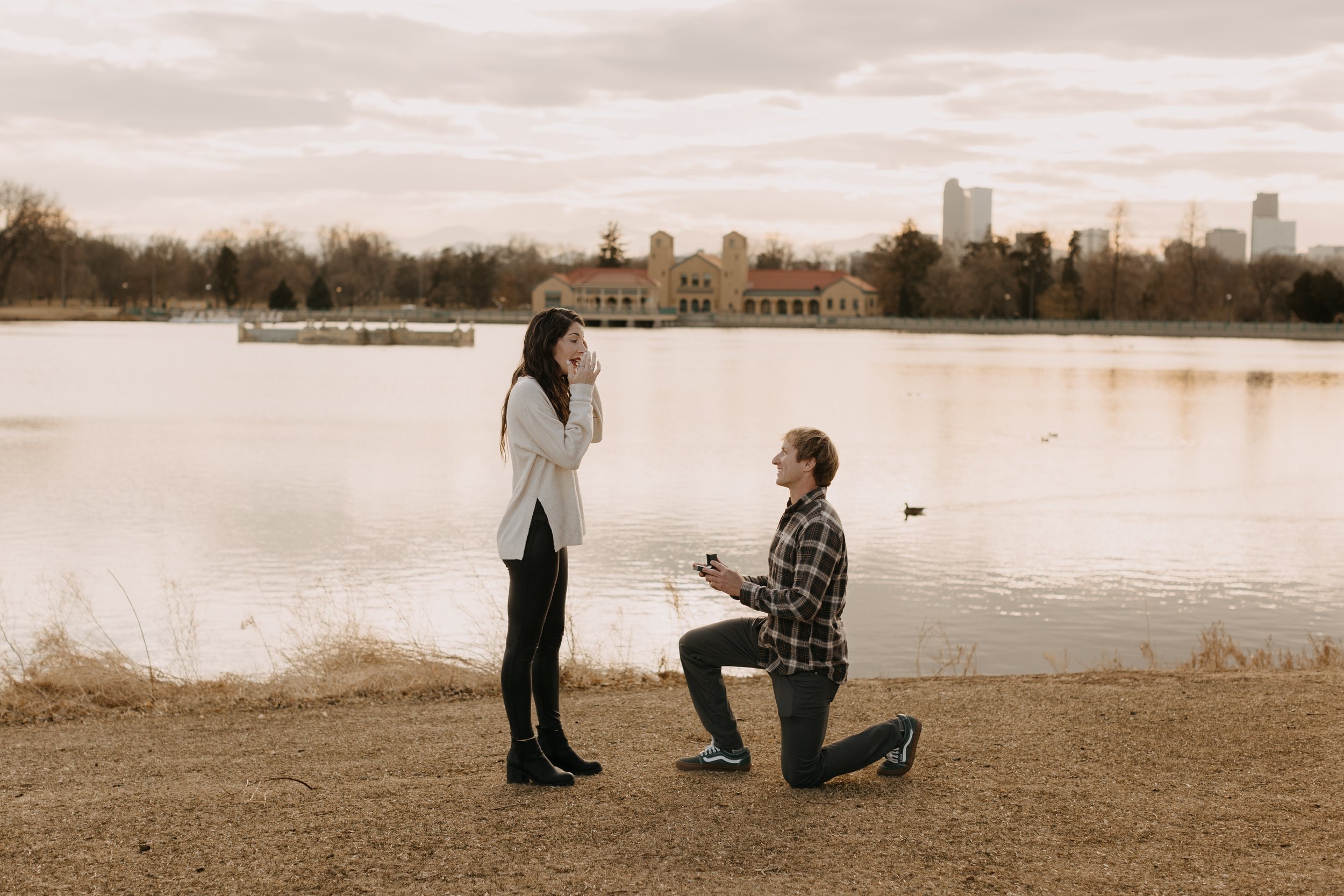 City Park Denver Colorado Surprise Proposal Photos