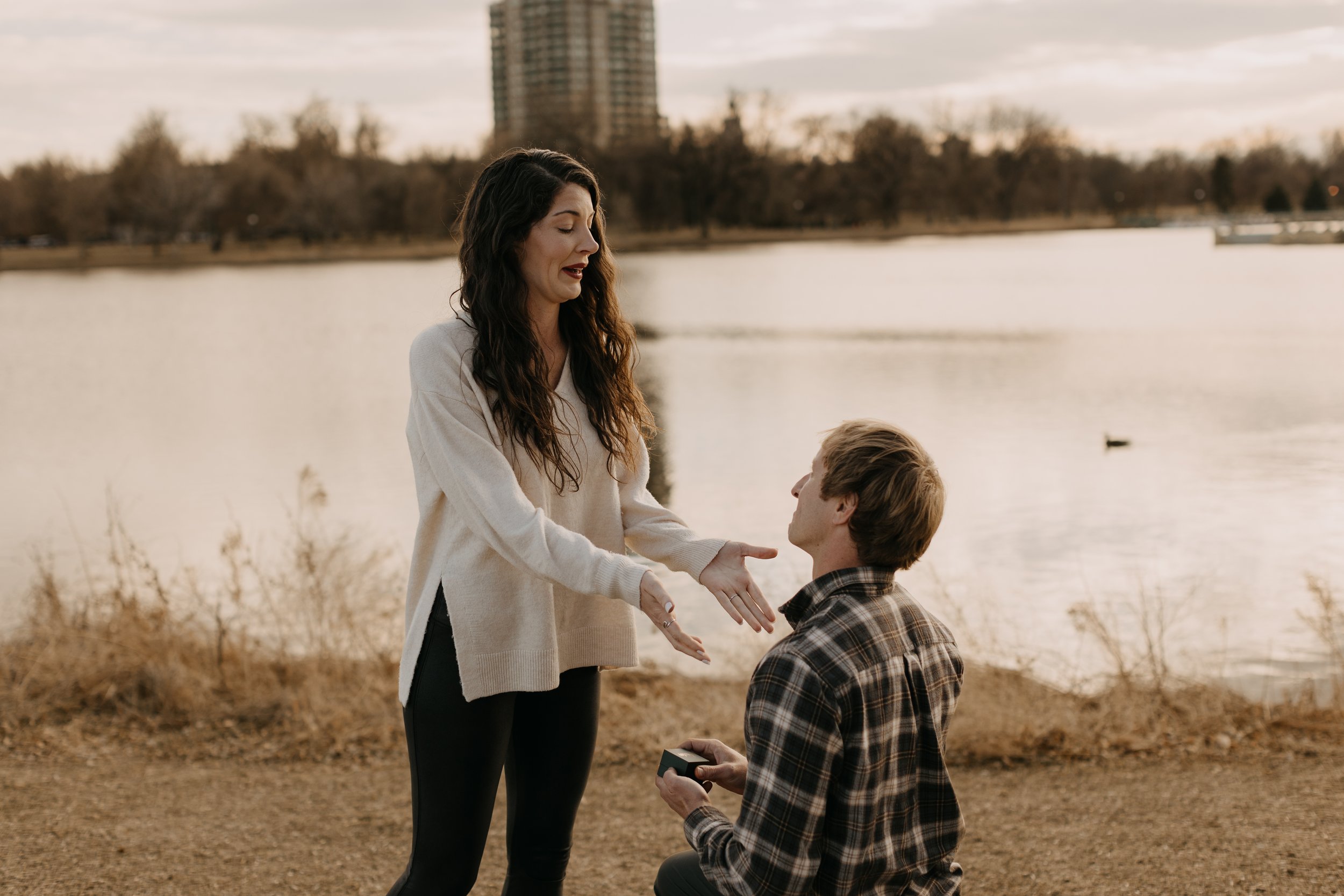 City Park Denver Colorado Surprise Proposal Photos