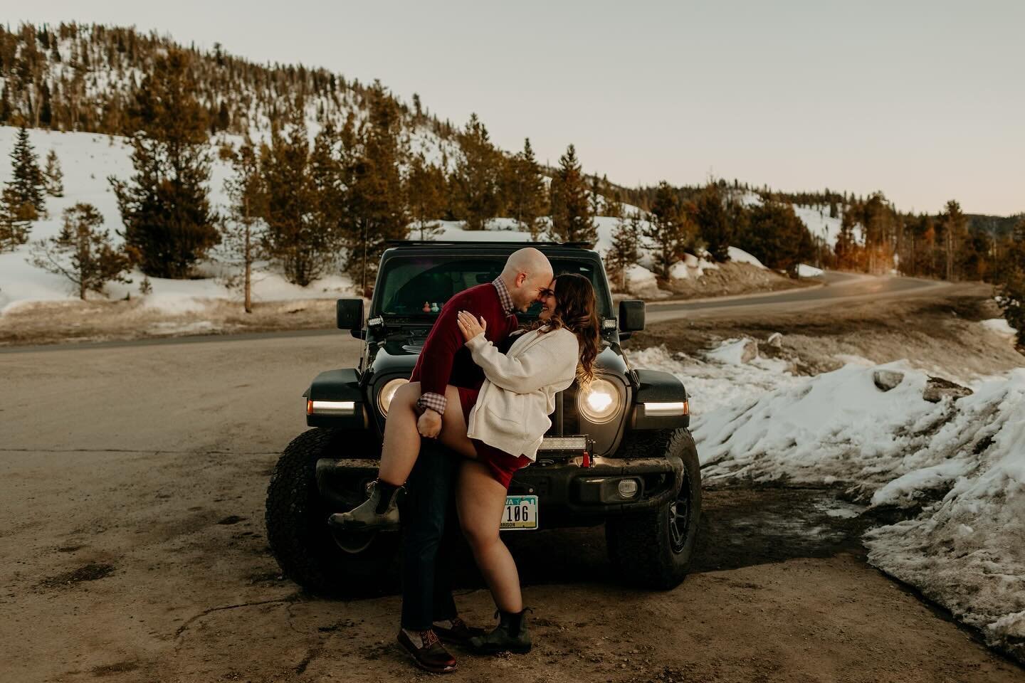 Celebrating the first day of spring by posting photos of my last winter portrait session of the season which was yesterday in Breckenridge! I had so much fun exploring and taking photos all around Lake Dillion of Amanda and Daniel! Taking photos of t