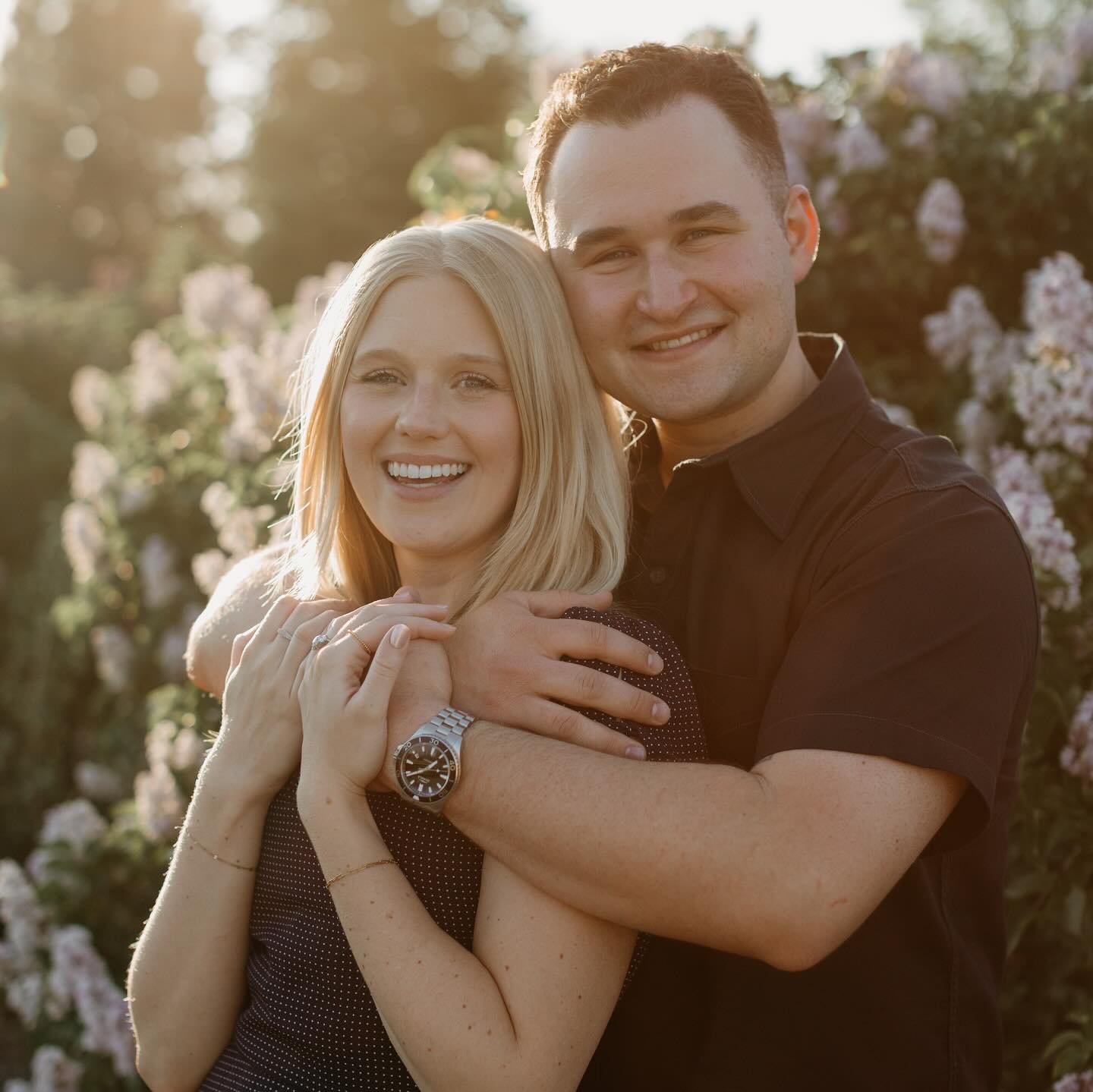 The perfect way to end out a week of beautiful sun-kissed portrait sessions this week. Congratulations Josh and Grace! 💍☀️