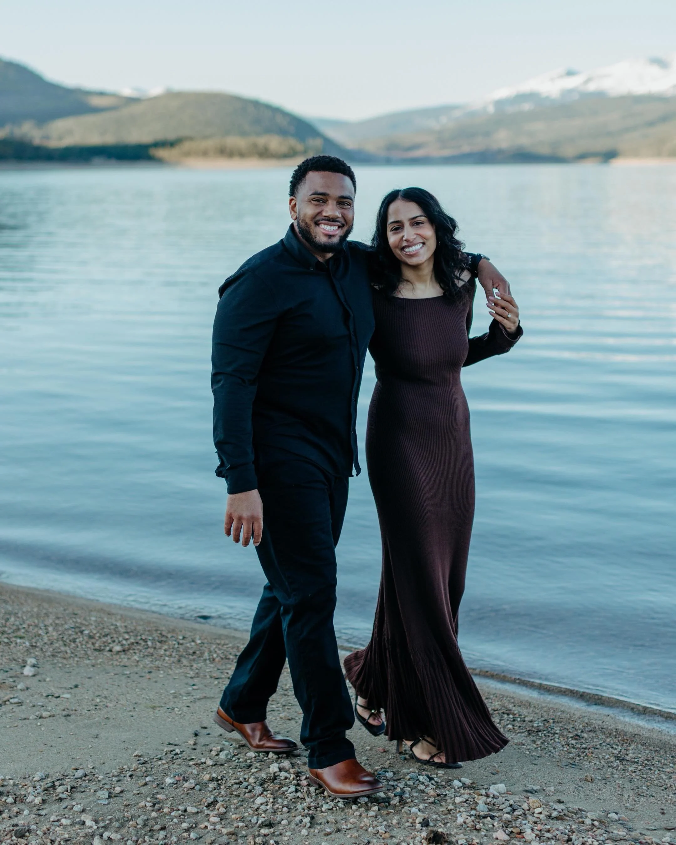 Yohance wanted to propose to Sabrina &ldquo;where the mountains meet the sea&rdquo; since when they both started dating he was in Florida and she was in CO. Since there is no sea per se in CO he chose Dillion Marina and had the most beautiful sunrise