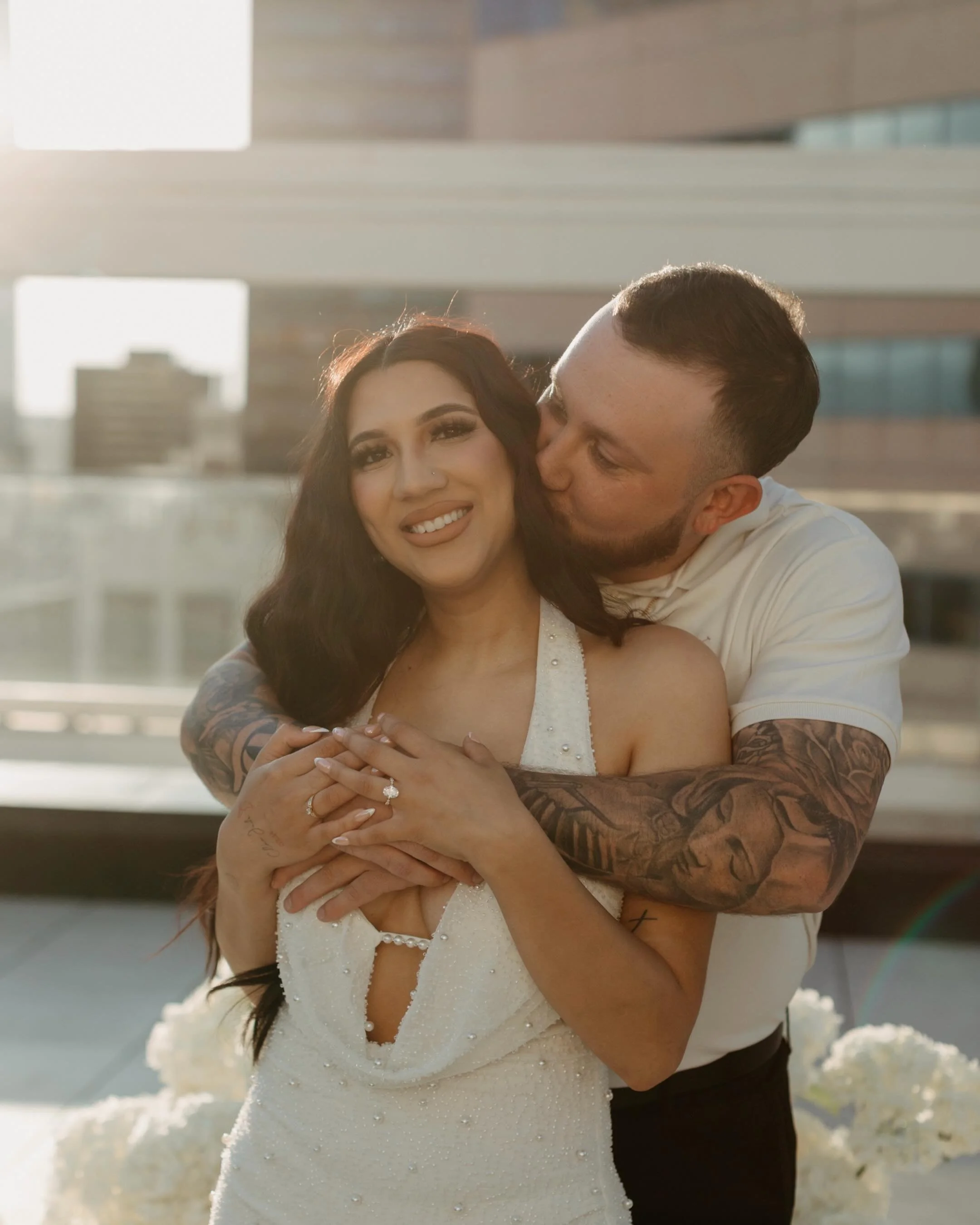 Traded the mountains for a gorgeous downtown Denver rooftop sunset proposal yesterday! Hannah and Alec&rsquo;s proposal was so special. Alec along with the friends and family put so much effort into making this proposal so incredibly special. Congrat