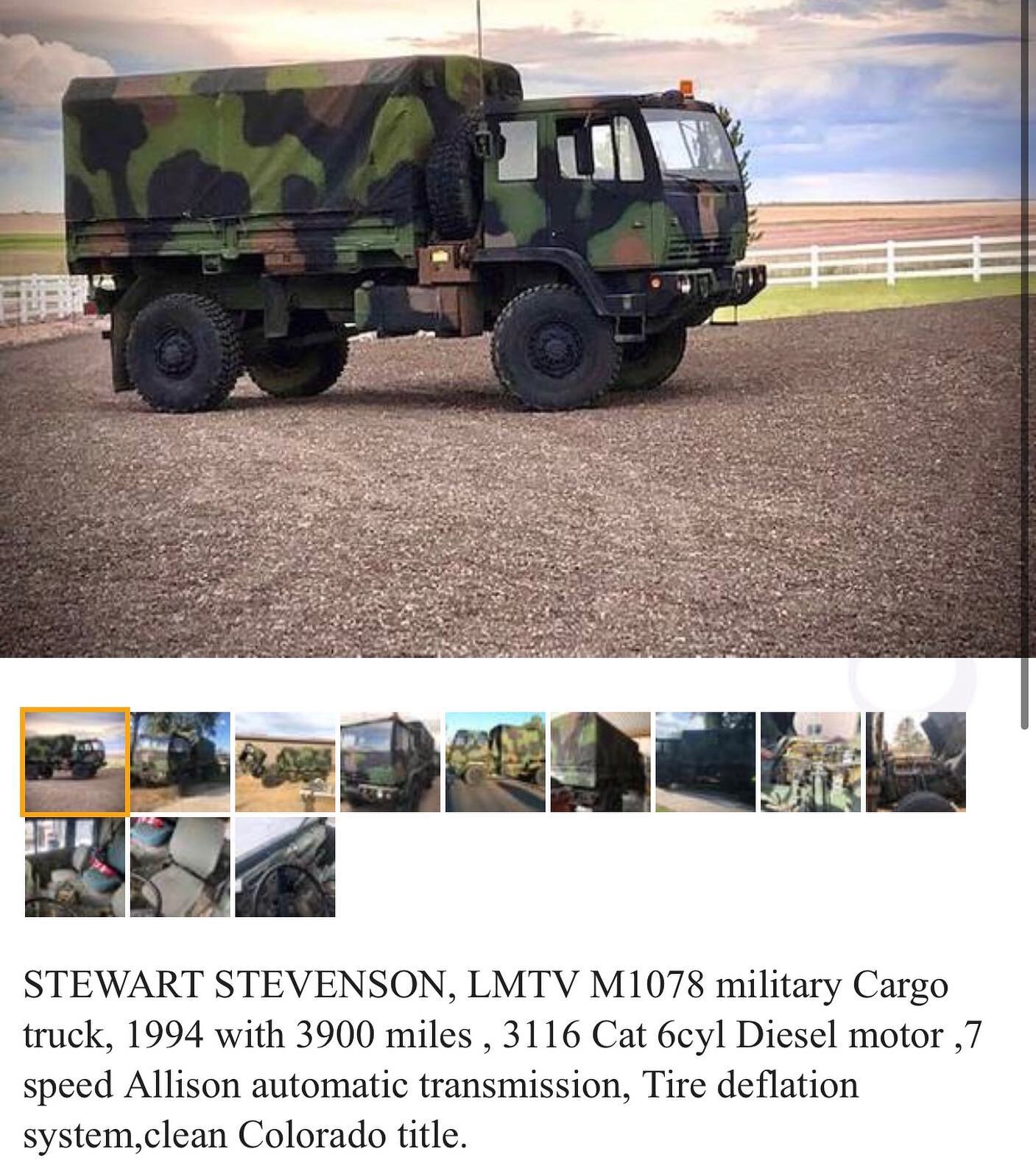 Getting serious about going full send on an LMTV. Would build it out as the official #overlandeats food truck that can handle anything. Imagine seeing this thing cruising around and hosting huge meals in the backcountry. Y&rsquo;all down for a Kickst