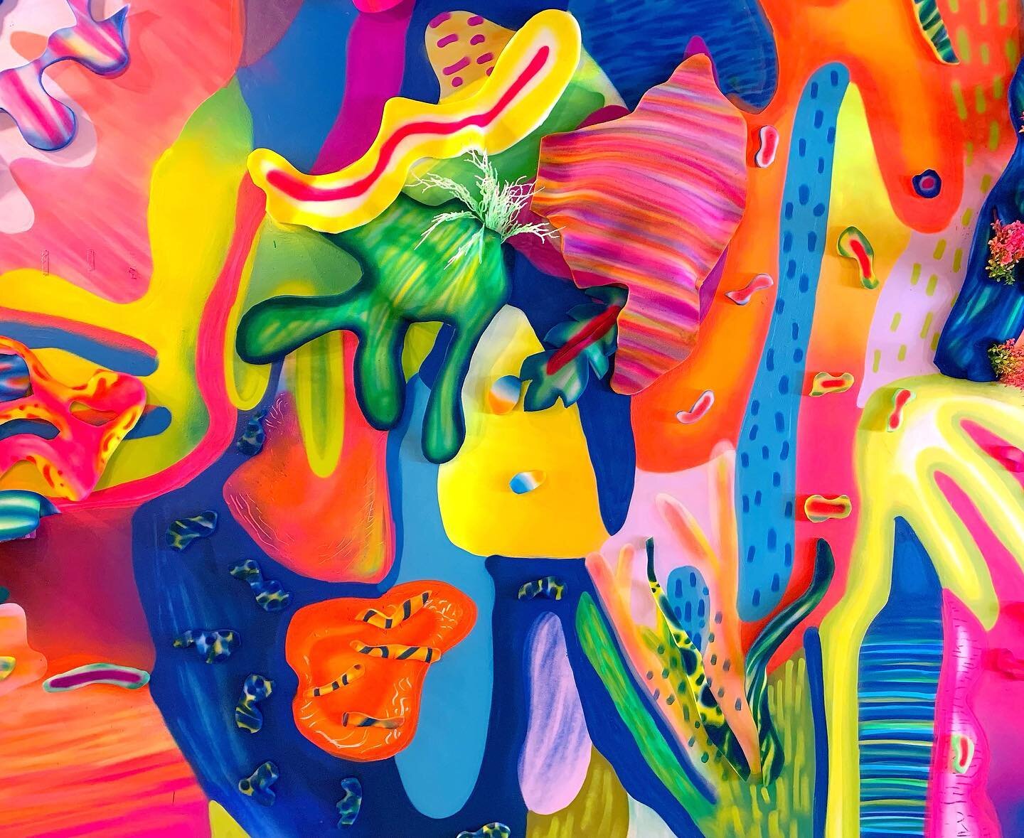 Can&rsquo;t wait to create another 3-D mural installation 🌿🌈

You can find this one living in Miami 👀