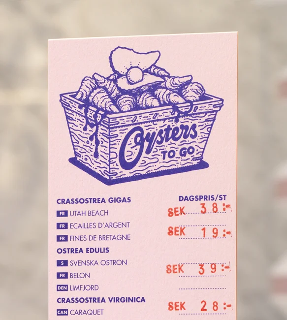 Oysters to go