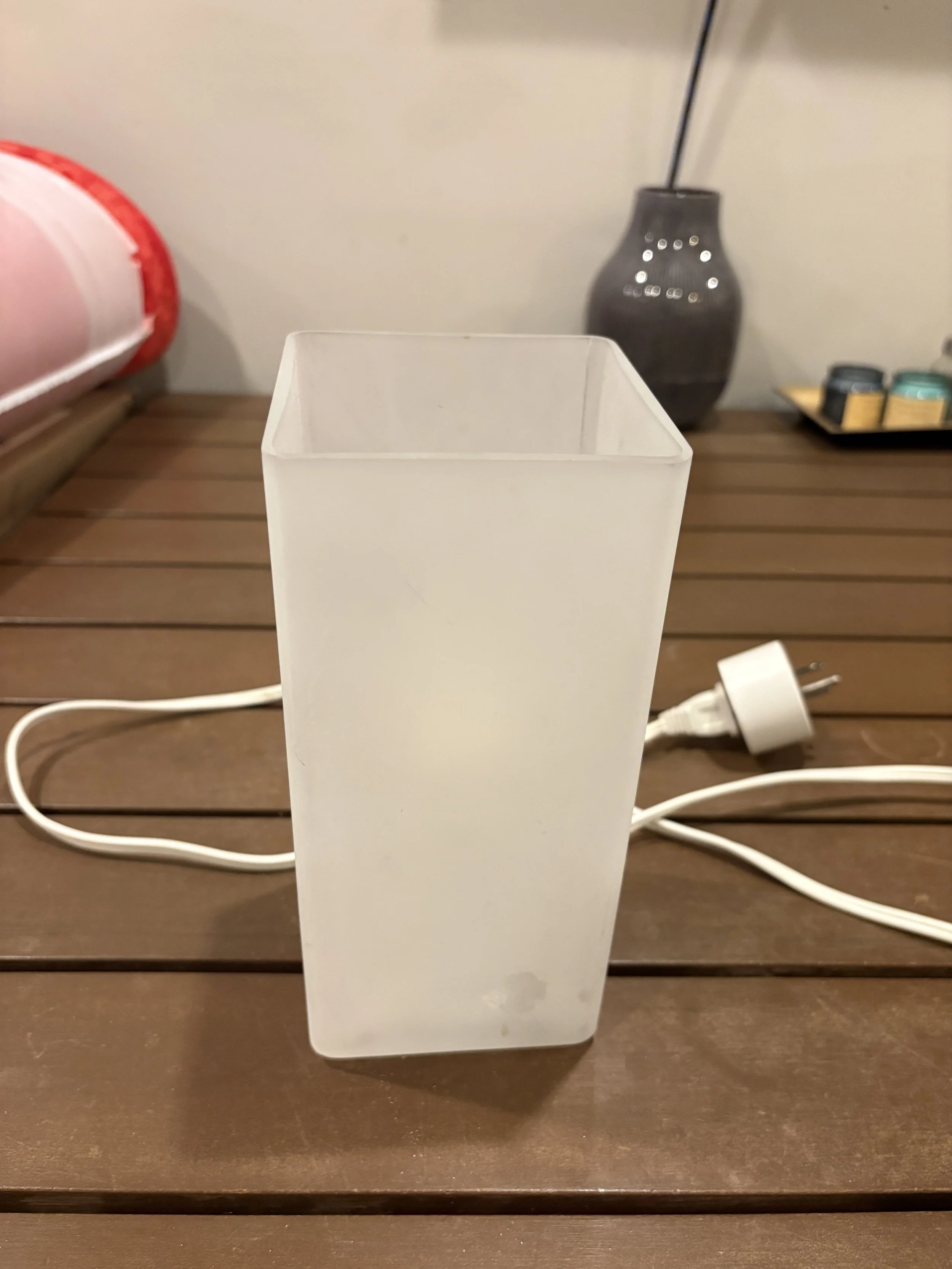 Small Frosted Table Lamp