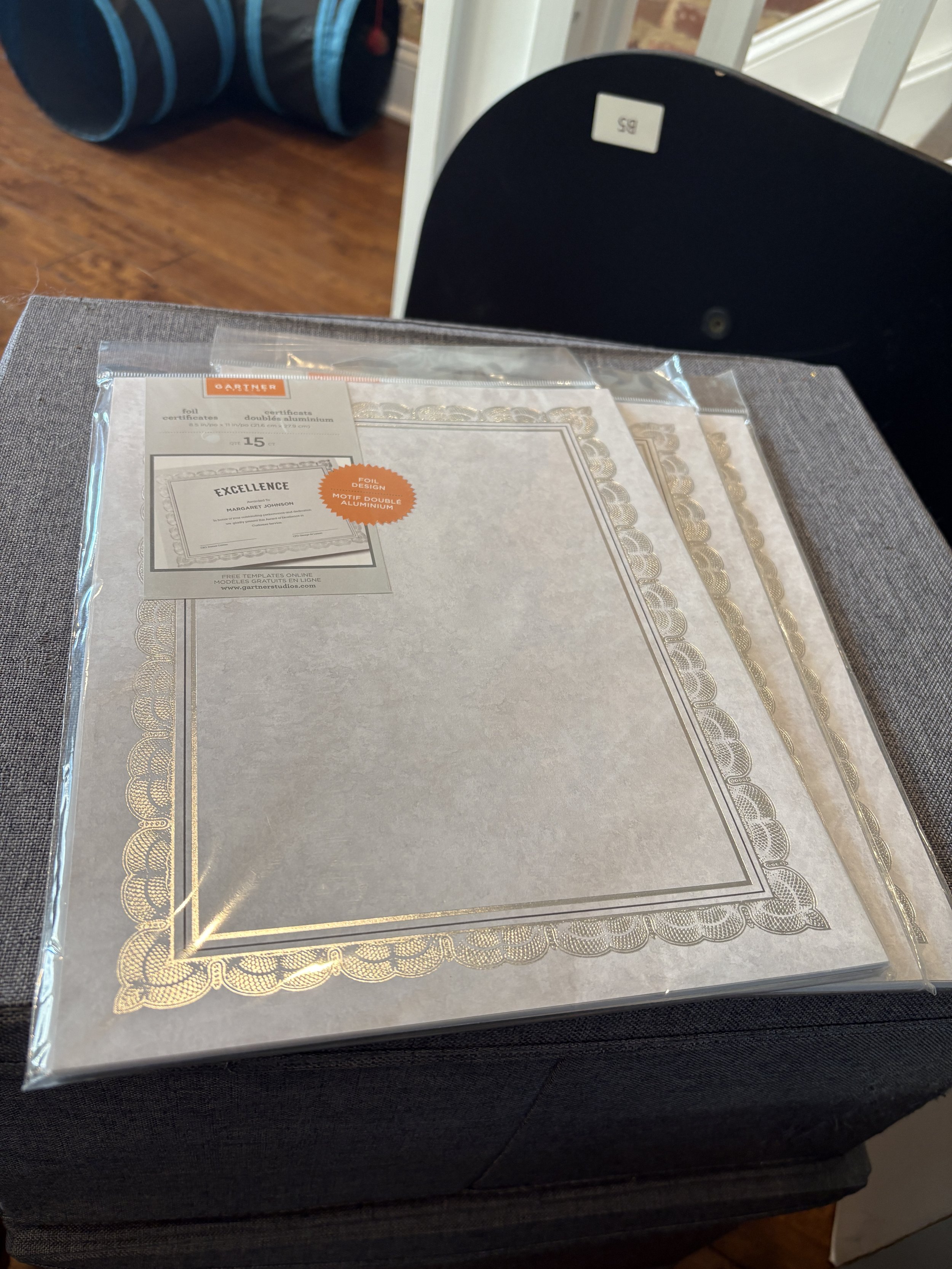 Certificate Paper (silver)