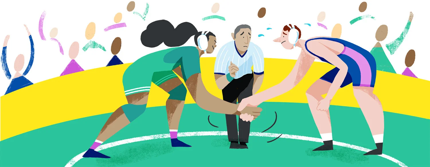 Editorial Illustration for The Covent Gardener Magazine of Sherlock and Dr Watson with a goose in Covent Garden Market.