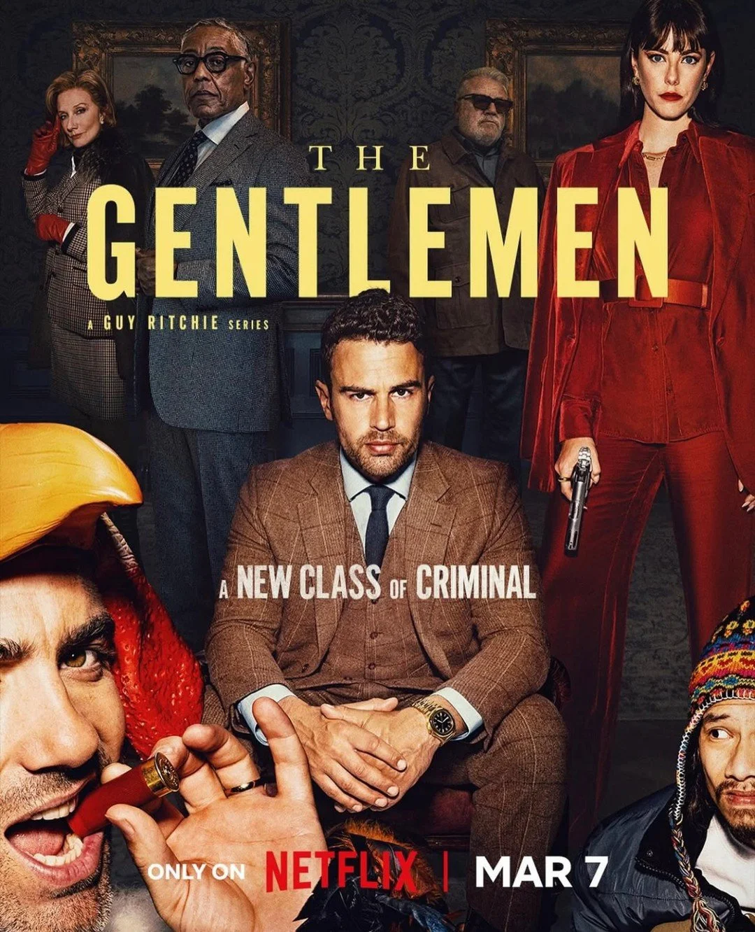 THE GENTLEMEN season 1 @netflix

A crazy &amp; amazing job to be a part of! And I couldn't be more grateful to @niamhmorrisonmakeup for having me on your team, I learnt so much along the way 🖤

Designed by -@niamhmorrisonmakeup
Main team supervisor-