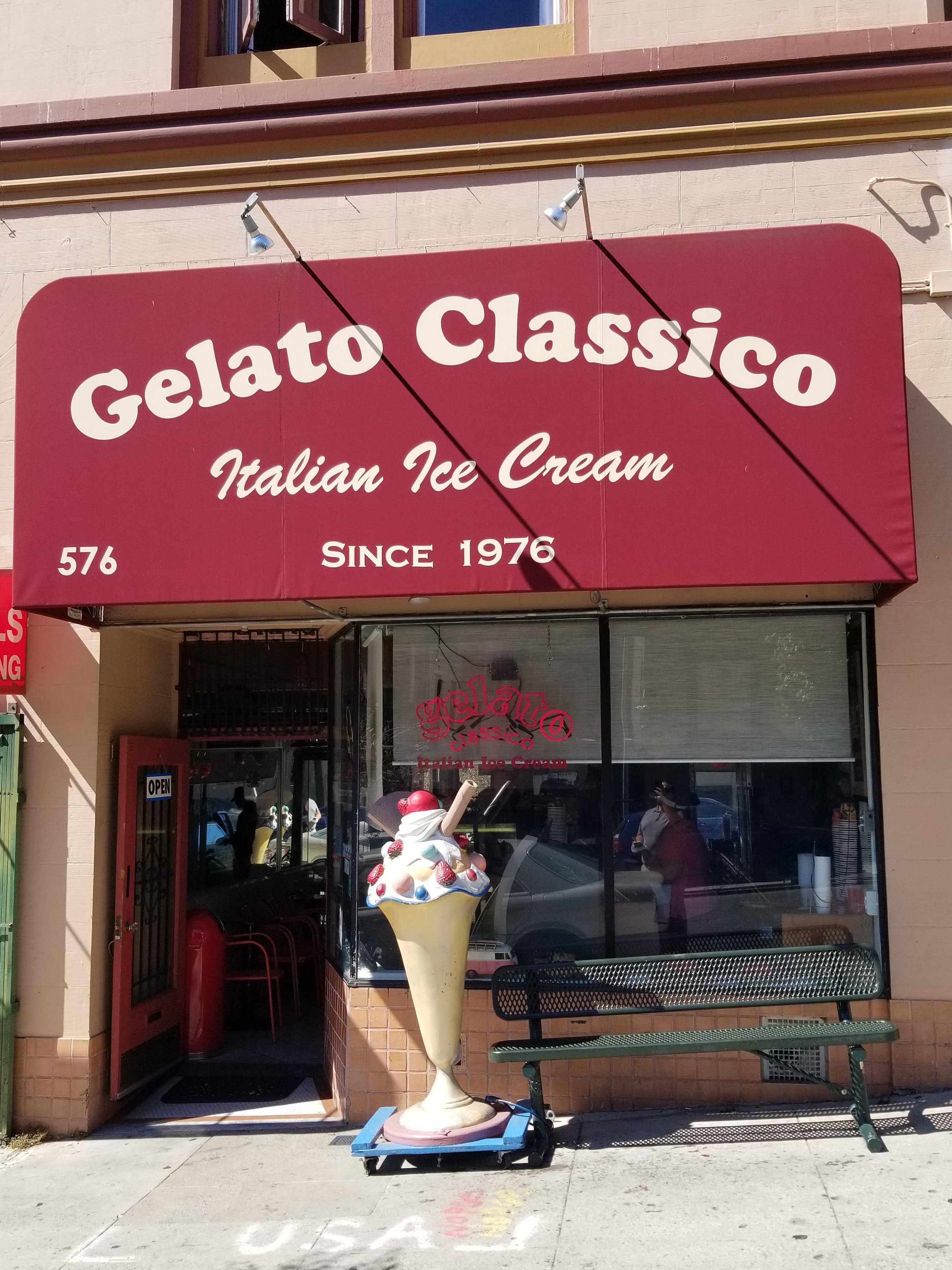 The Gelato Classico store in San Francisco's North Beach.