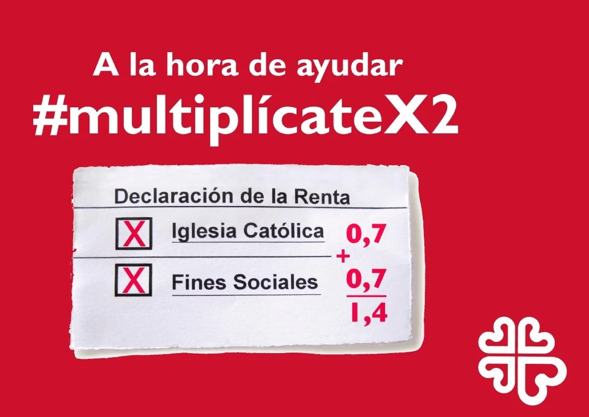 CÀRITAS PROPOSA «MULTIPLICAR PER DOS» A LA DECLARACIÓ DE LA RENDA PER AJUDAR EL DOBLE A QUI MÉS HO NECESSITA