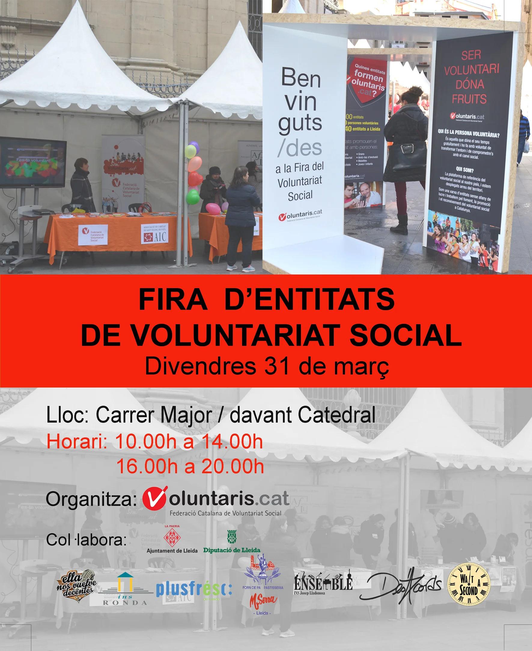 31 MARÇ - FIRA D'ENTITATS DE VOLUNTARIAT SOCIAL