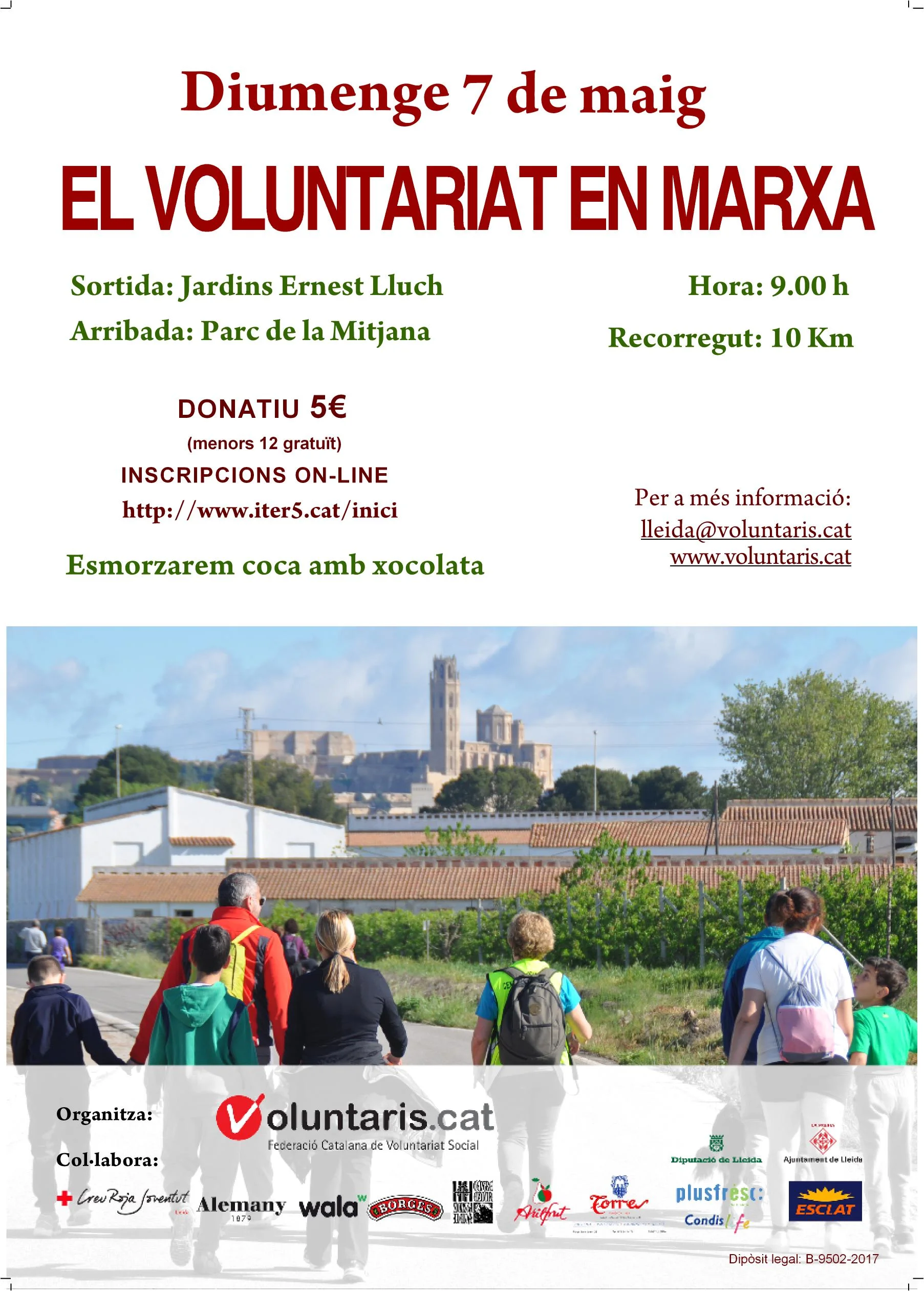 DIUMENGE 7 DE MAIG – EL VOLUNTARIAT EN MARXA
