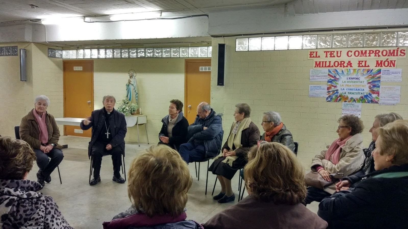 El Bisbe anima a continuar amb la seva tasca a les voluntàries de Càritas interparroquial del Pilar i Santa Maria Magdalena