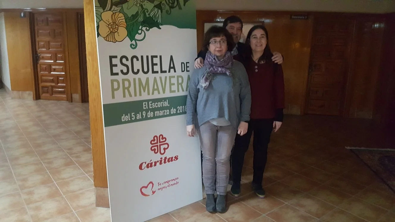 Sis membres de Càritas de Lleida participen en l'Escola Primavera de Càritas Espanyola.