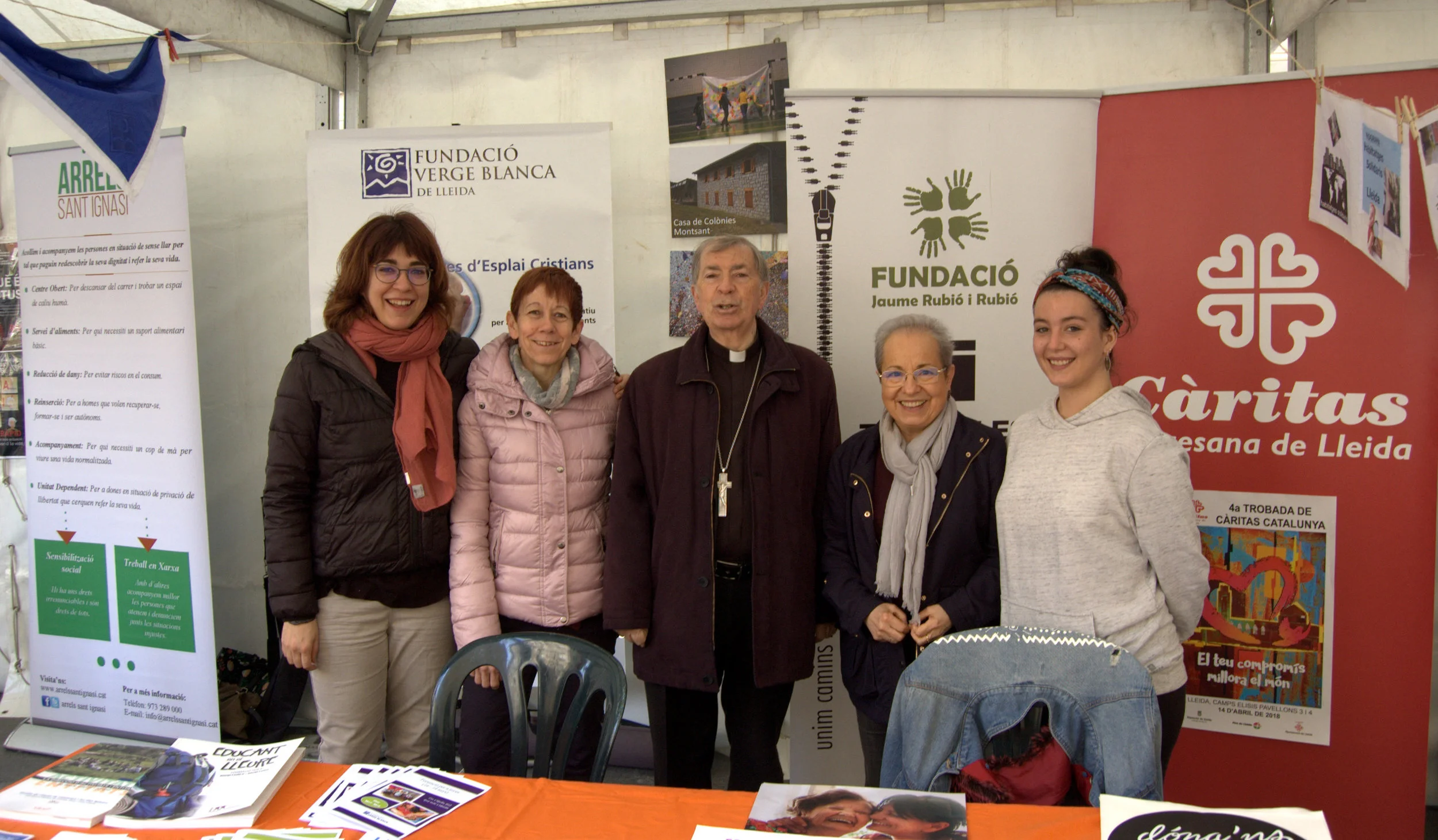 Càritas de Lleida participa en la fira d'entitats.
