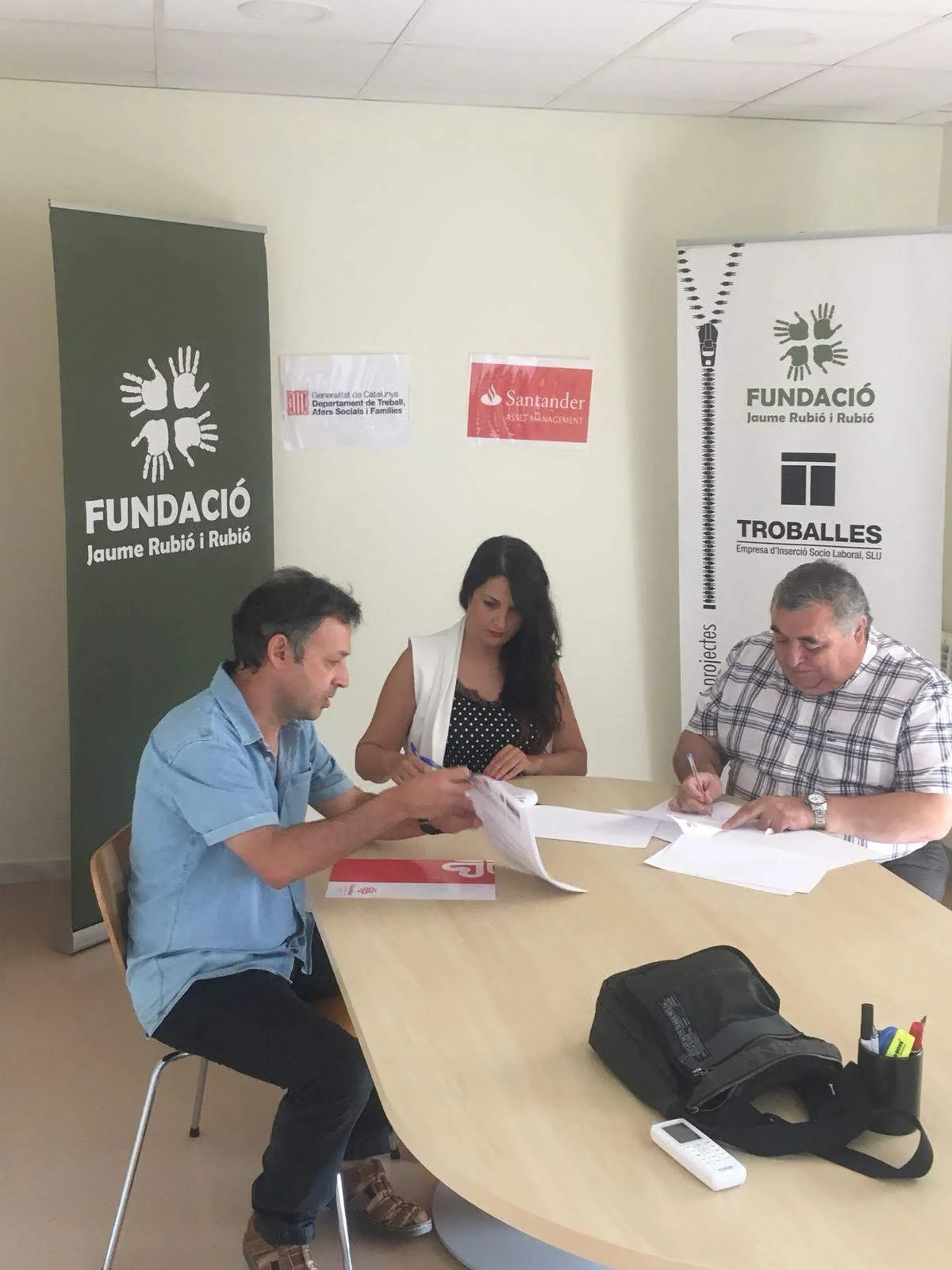 Optima Serveis i Fundació Jaume Rubió i Rubió signen un conveni de col·laboració