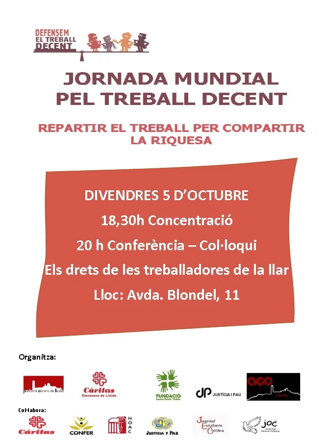 Jornada Mundial per treball decent.
