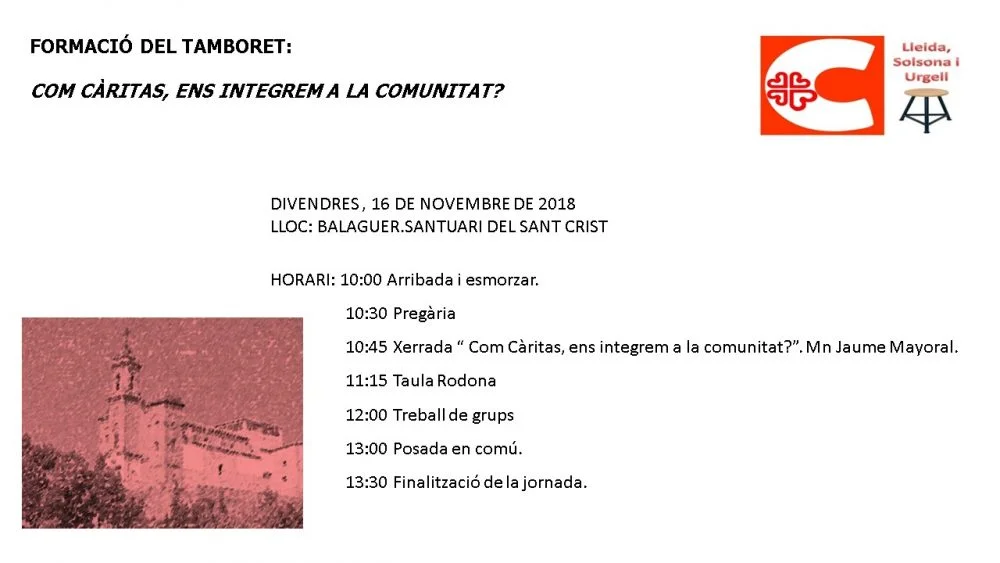 Jornada de formació de les Càritas de Solsona, Lleida i Urgell a Balaguer