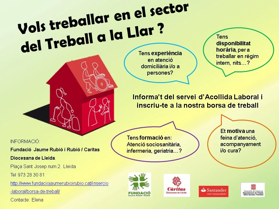 Vols treballar en el sector del treball a la llar?