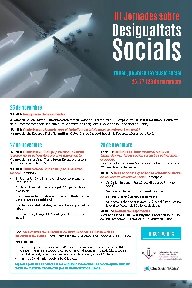III Jornades sobre desigualtats Socials
