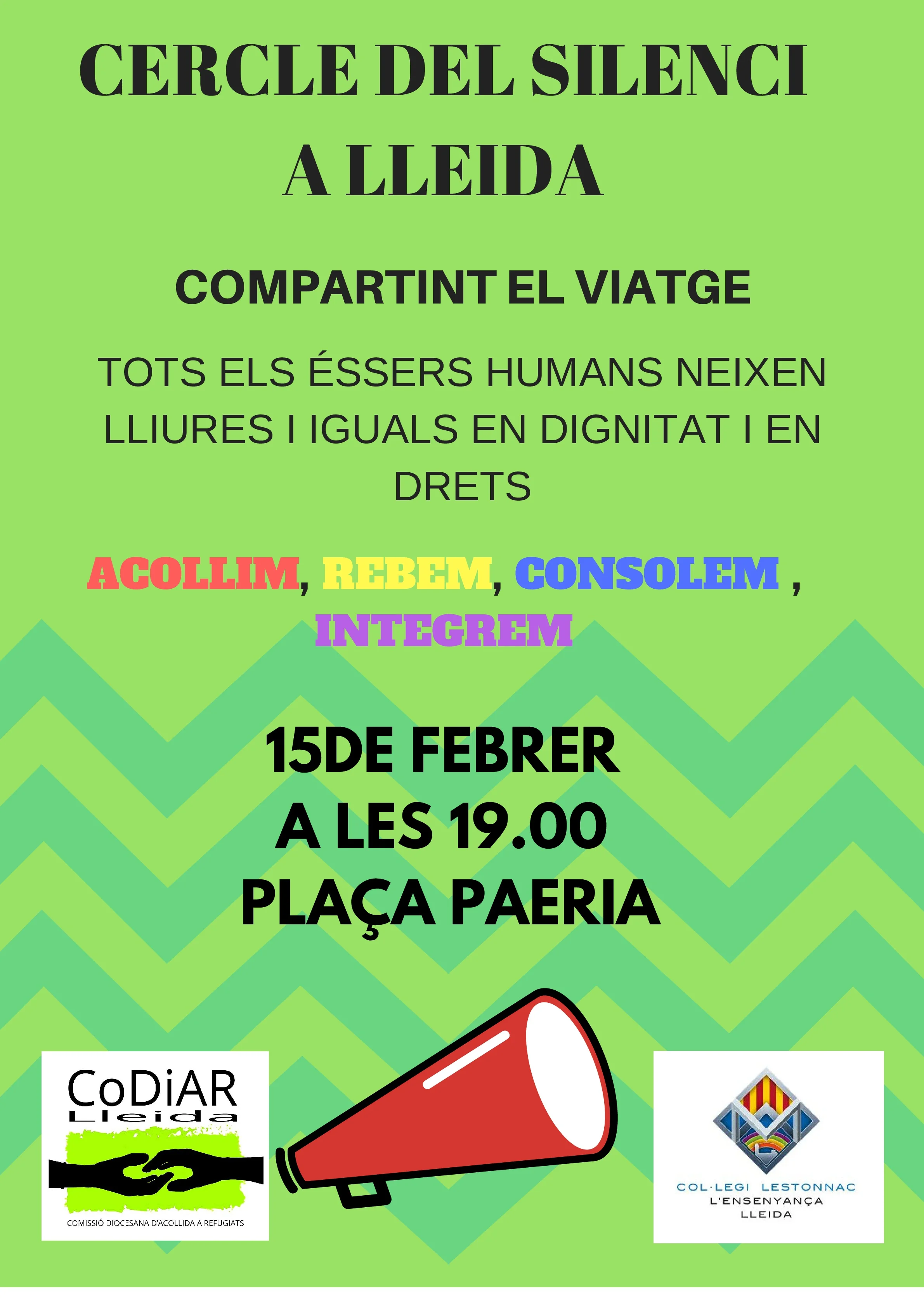 Cercle del silenci a Lleida