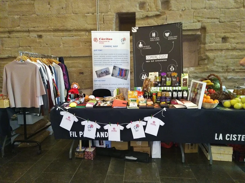 Càritas Diocesana de Lleida es fa present en la I Fira d'economia social i transformadora