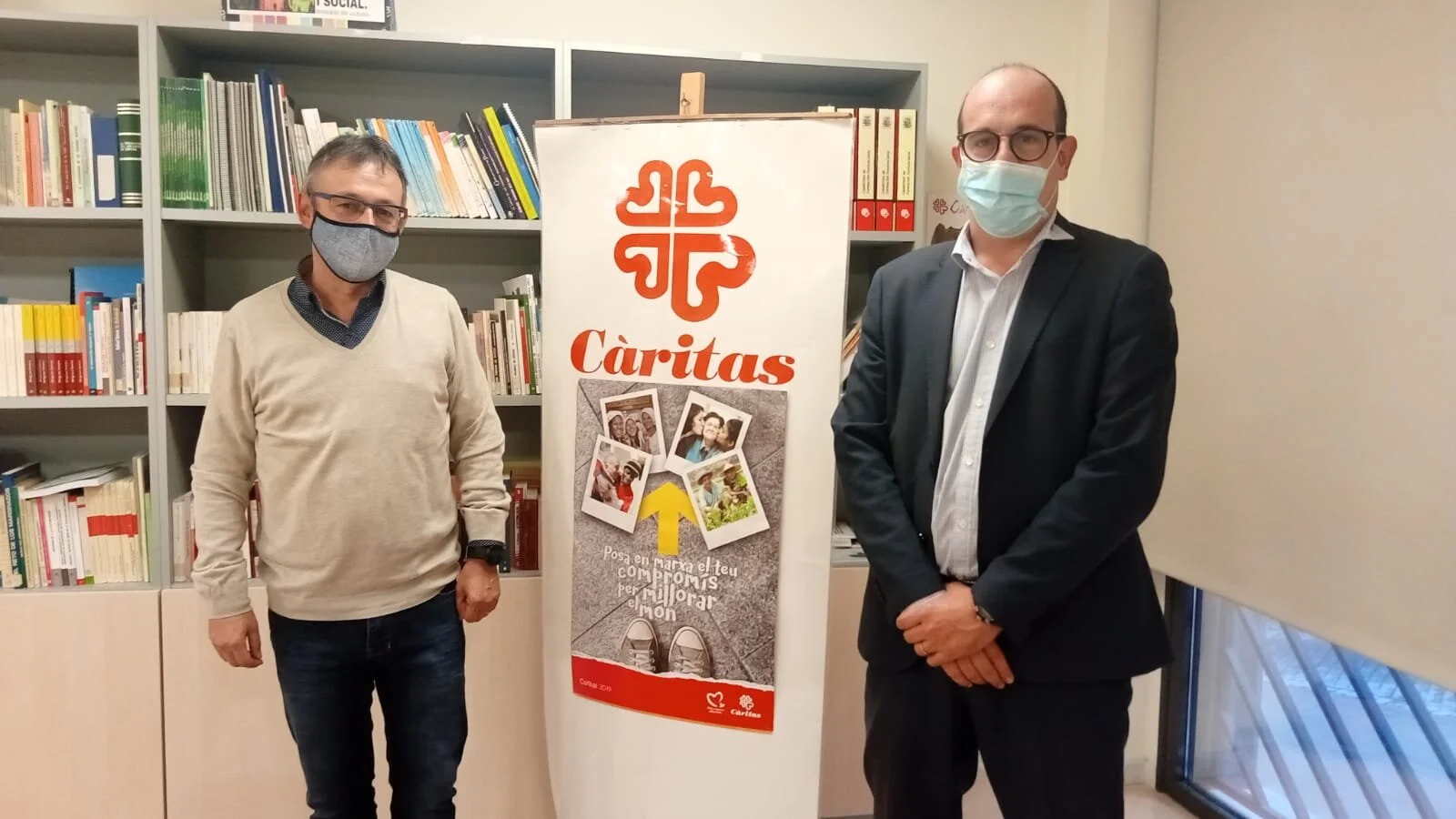 Càritas Diocesana de Lleida i la Fundació “la Caixa” signen una col·laboració que contribueix al projecte ‘Acollida Integral’