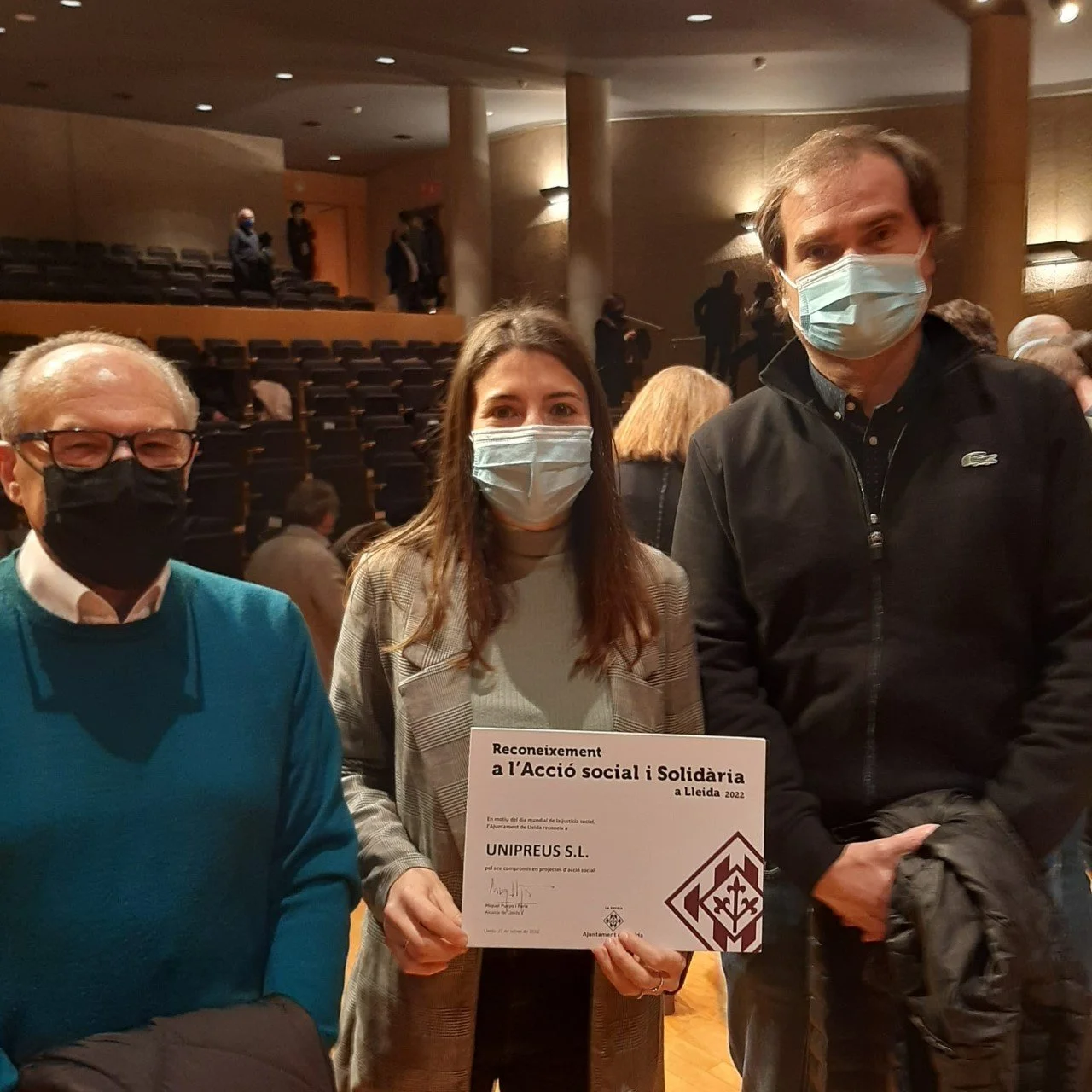 Unipreus, a proposta de Càritas, reconeguda com a empresa de Lleida per la seva acció social i solidària
