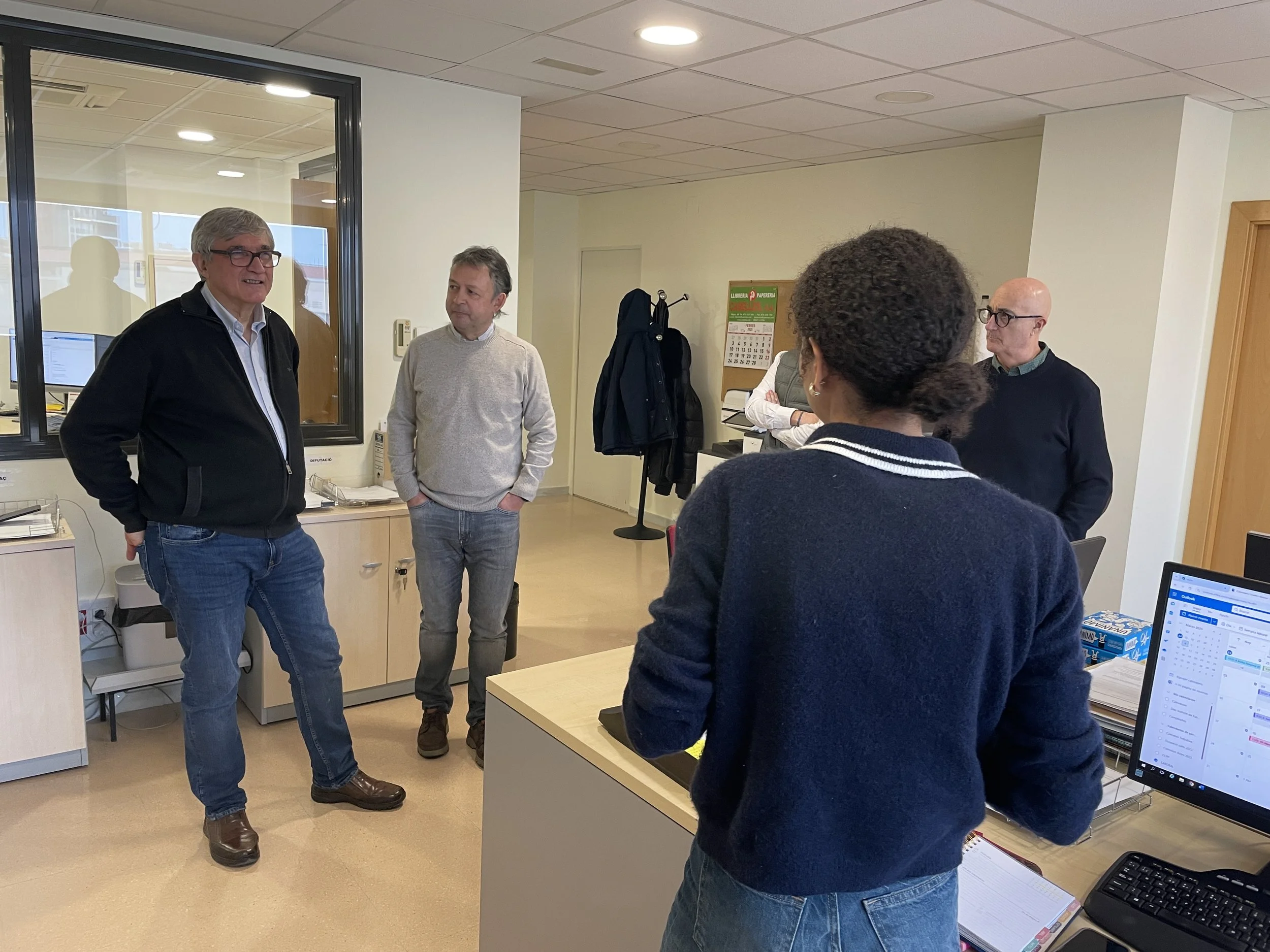 El nou President de Càritas Catalunya, Salvador Busquets, visita Càritas Diocesana de Lleida