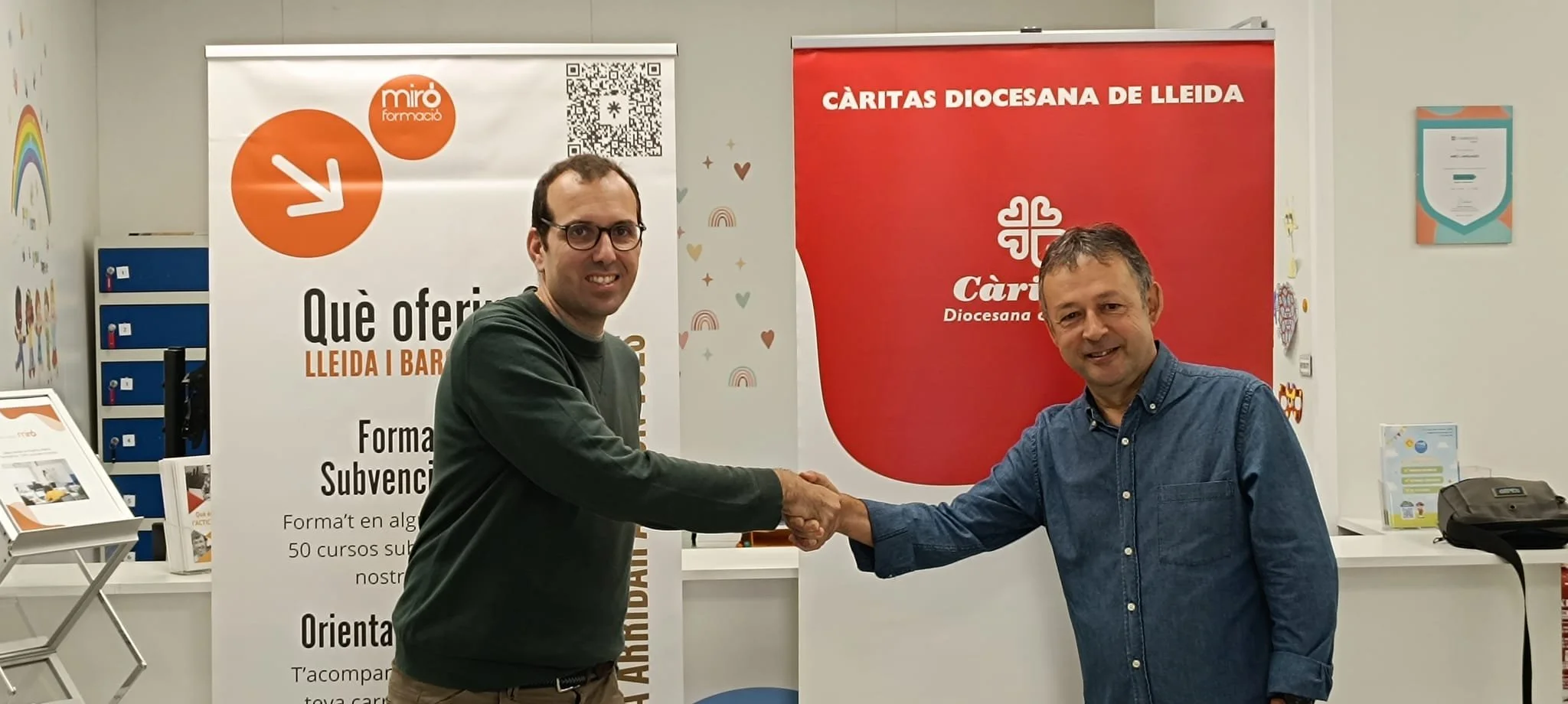 Càritas Diocesana de Lleida i Formació Miró signen un conveni per reforçar la formació ocupacional