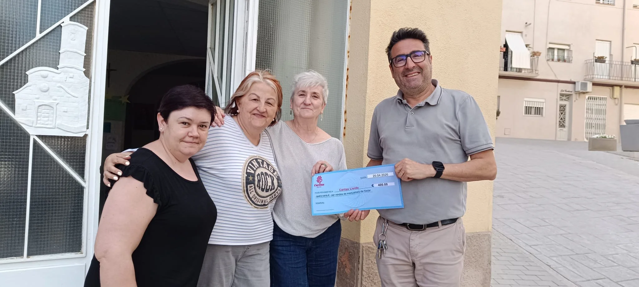 Un agraïment a la Càritas Parroquial d’Alpicat