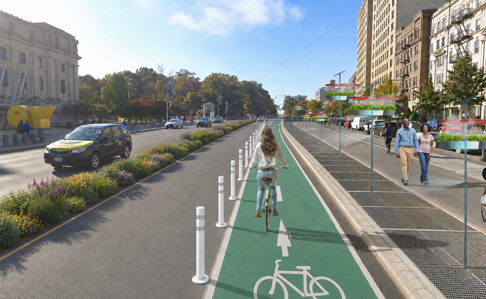 Fogponic Misting Poles- Eastern Parkway