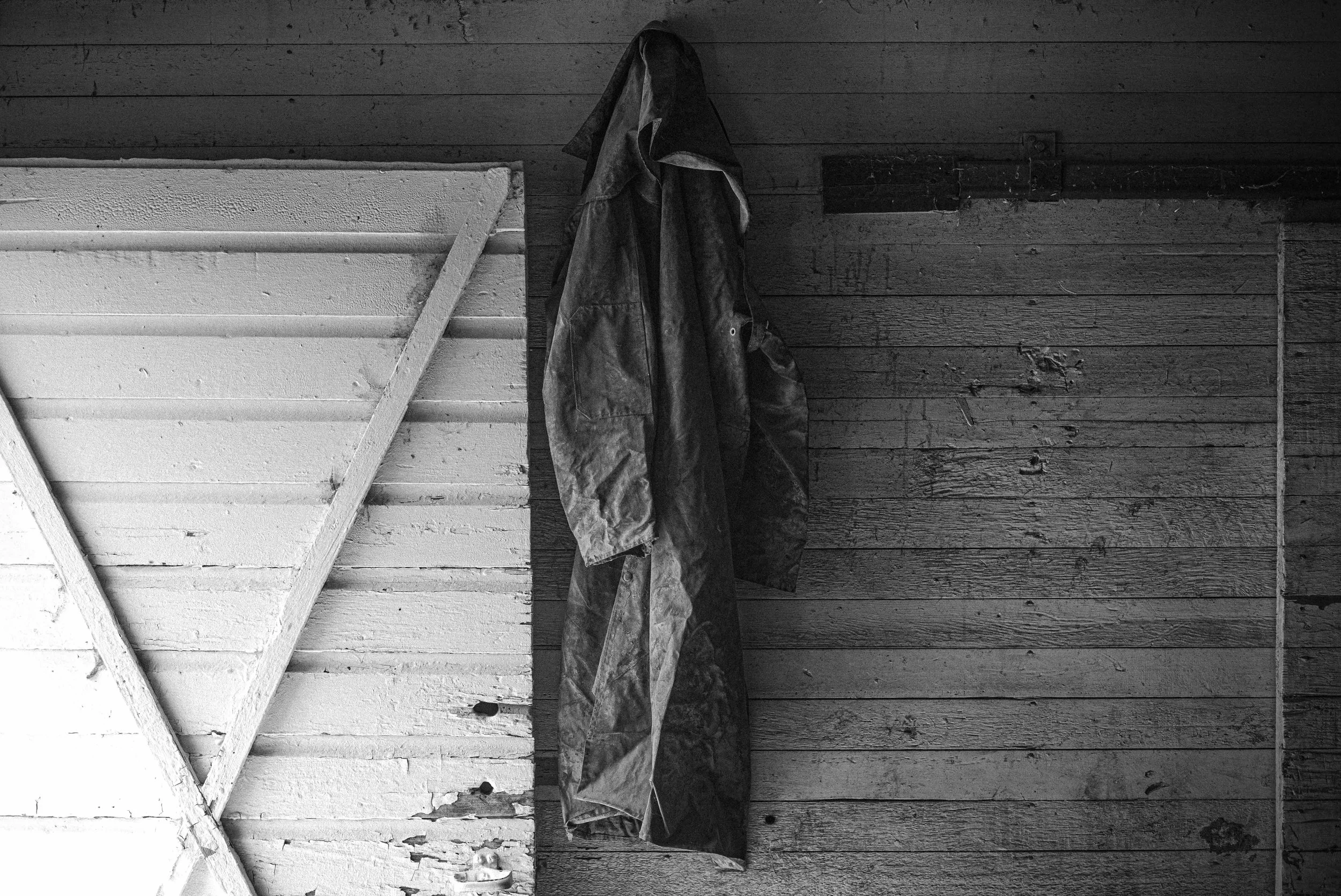  COAT IN BARN 