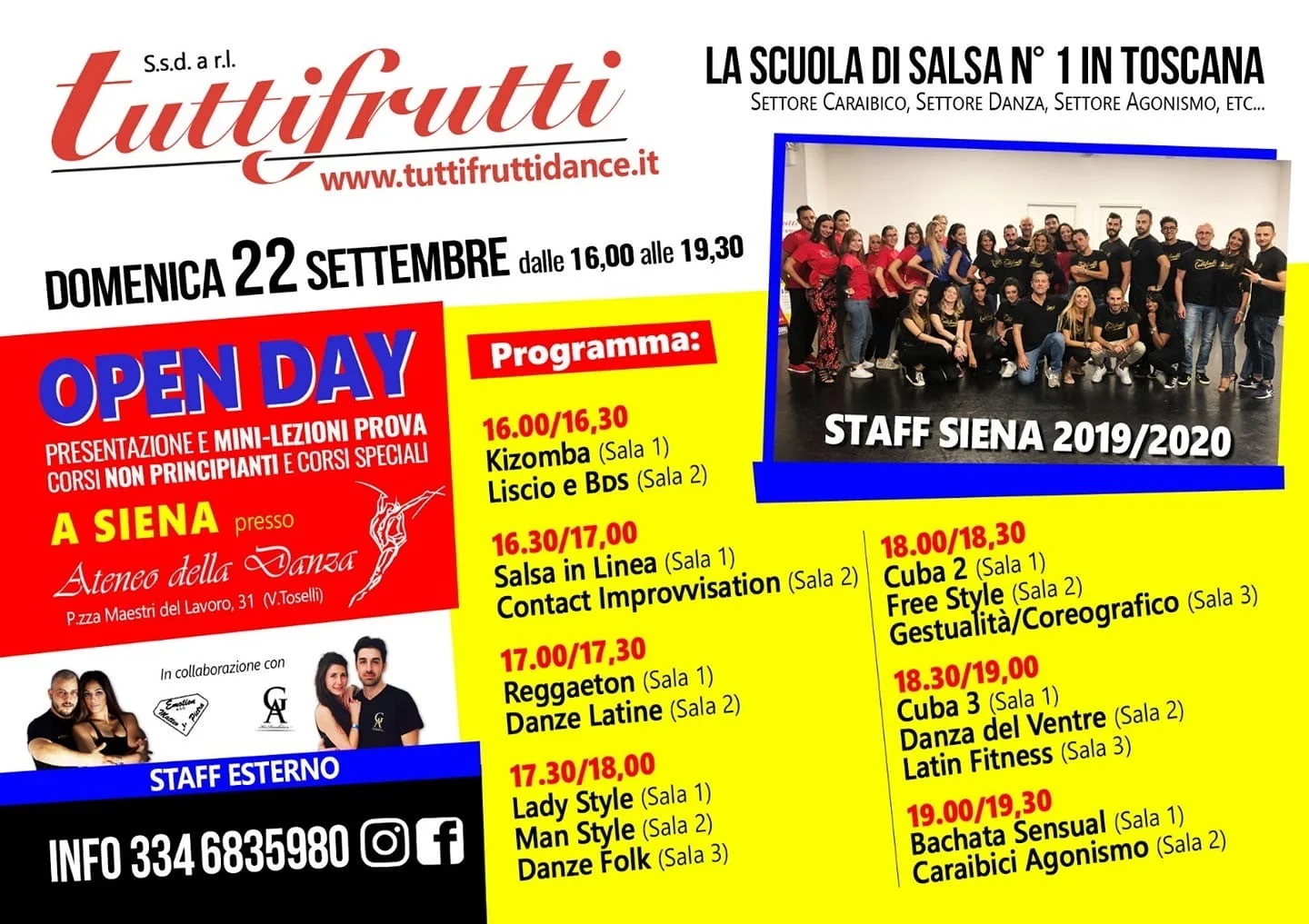...ultim'ora: Open Day Siena TuttiFrutti... ci saremo anche noi per dare il via alla grande stagione senese!