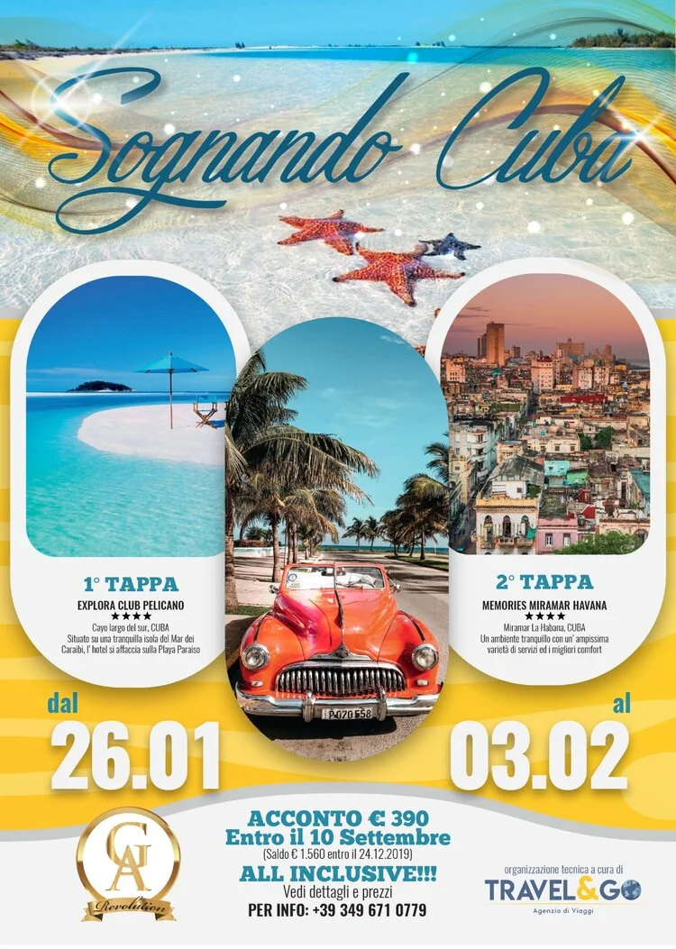 ...raggiunto il quorum per il sogno caraibi: chiudete le valigie, si vola a Cuba!