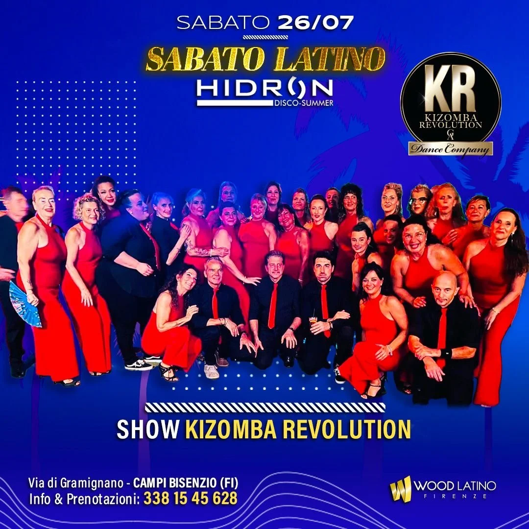 ...Sabato 26 Luglio, è decollato il Nuovo Hidron: la serata a 3 piste con Privè 100% Kizomba! Il Sabato Sera da non perdere! 