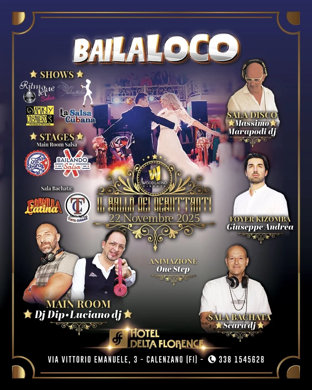 ...Sabato 22 Novembre: il progetto del Sabato Sera Multipista prosegue, con una pista 100% Kizomba carica di energia!