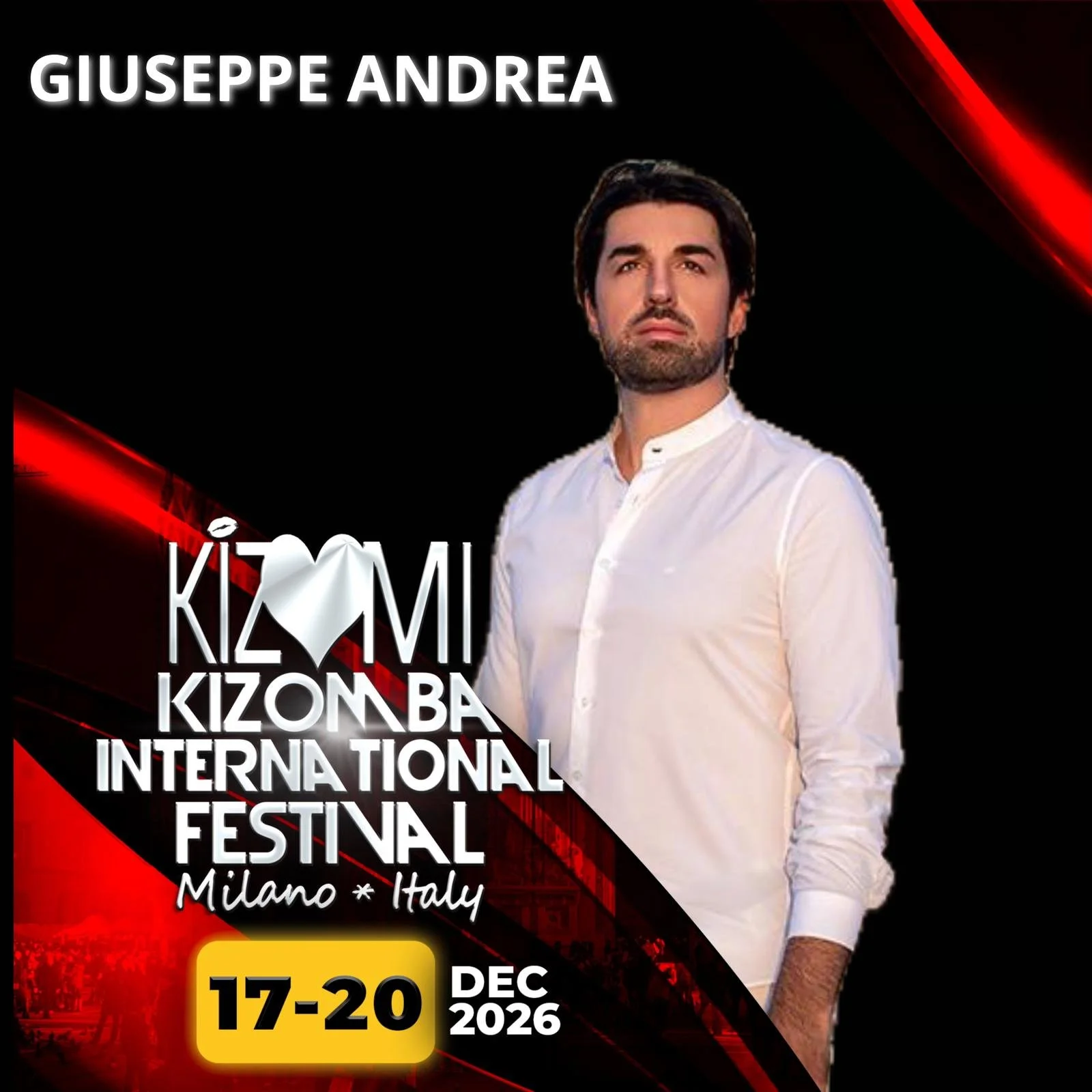 ...Presenti per un grande Congresso di Kizomba: arriva il Kizmi, dal 17 al 20 Dicembre 2026!