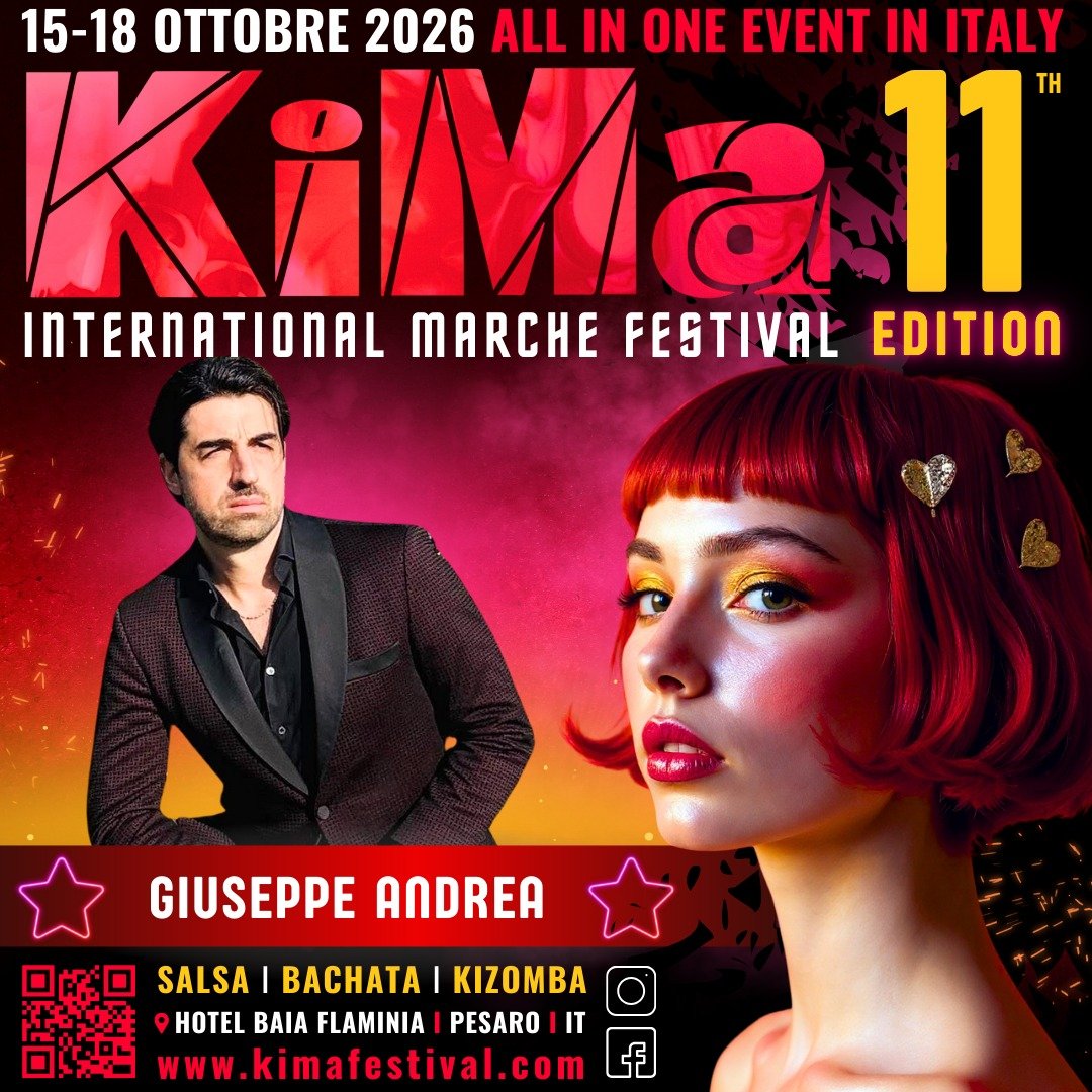 ...Presenti per un grande Congresso di Kizomba: arriva il Kima, dal 15 al 18 Ottobre 2026!