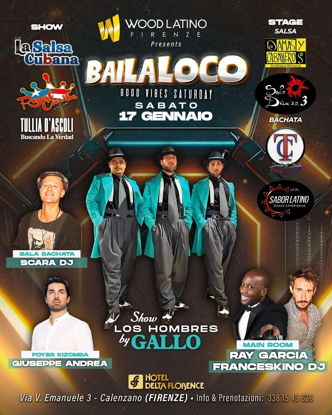 ...Sabato 17 Gennaio: il progetto del Sabato Sera Multipista prosegue, con una pista 100% Kizomba carica di energia!