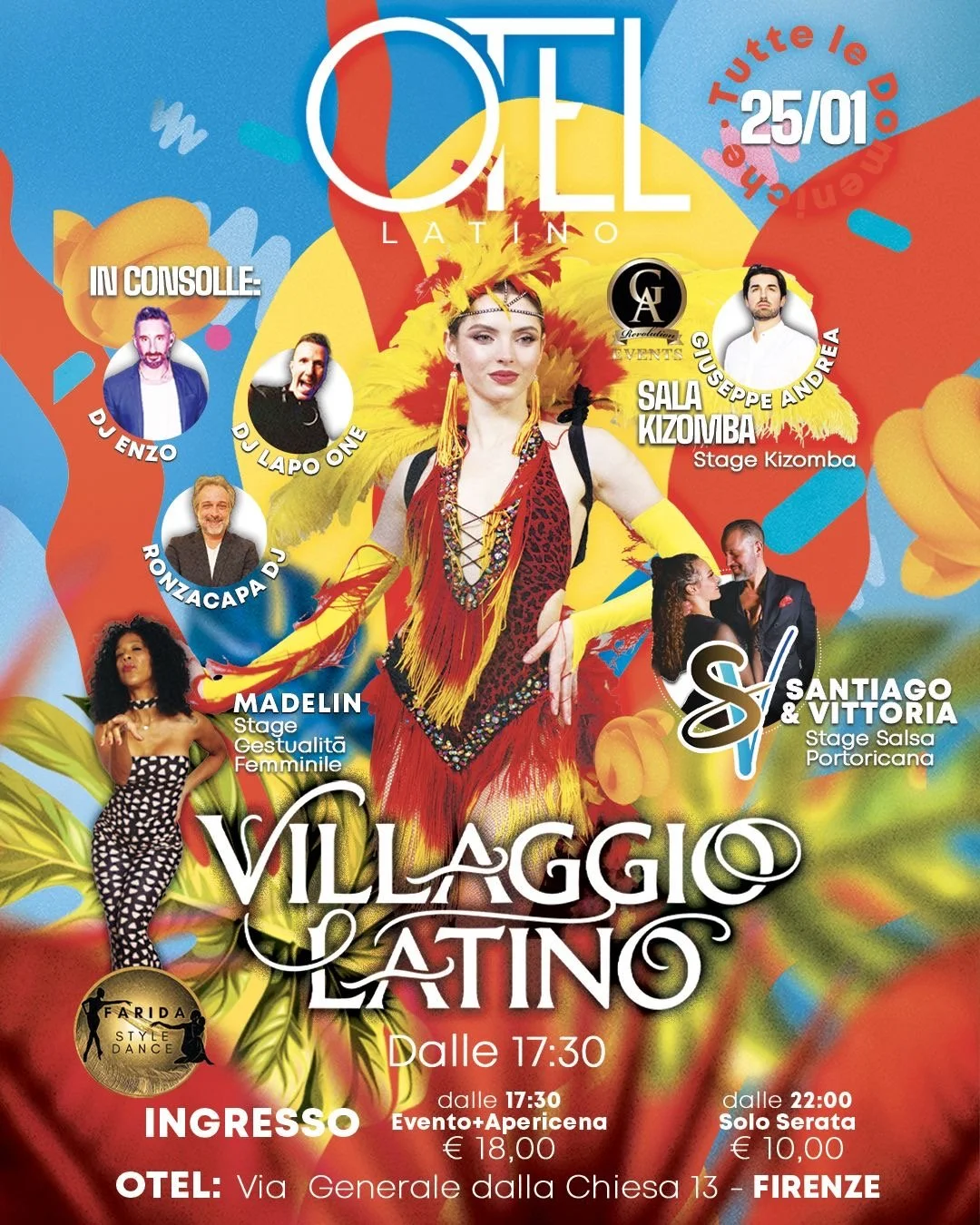 L'Otel si trasforma in un incredibile Villaggio Latino: si balla già dal pomeriggio con Privè 100% Kizomba!